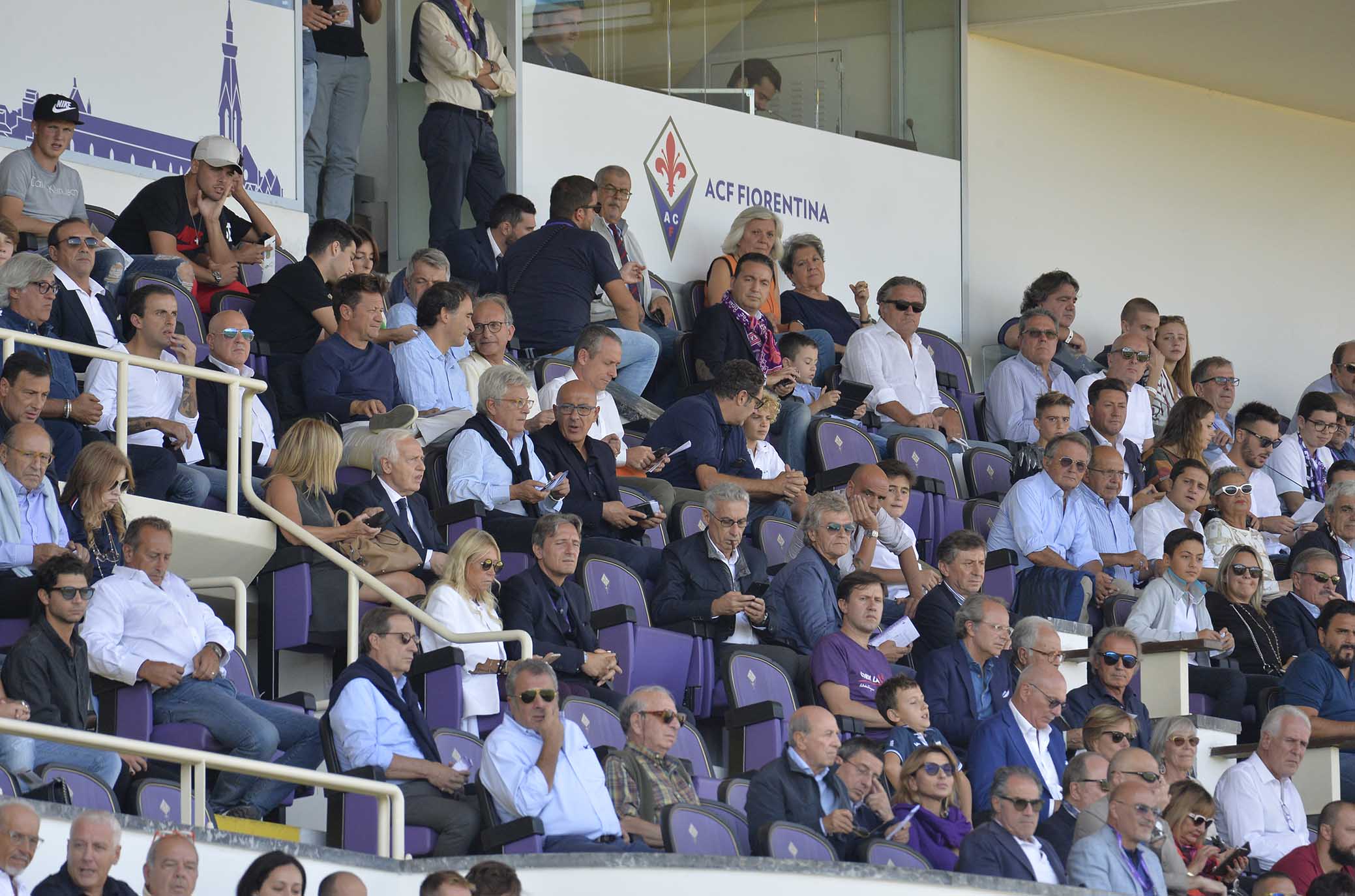 FIORENTINA-ATALANTA 30-09-2018 TRIBUNA AUTORITÀ - TIFOSI FIORENTINA. GALASSI SILVANO/SILPRESS