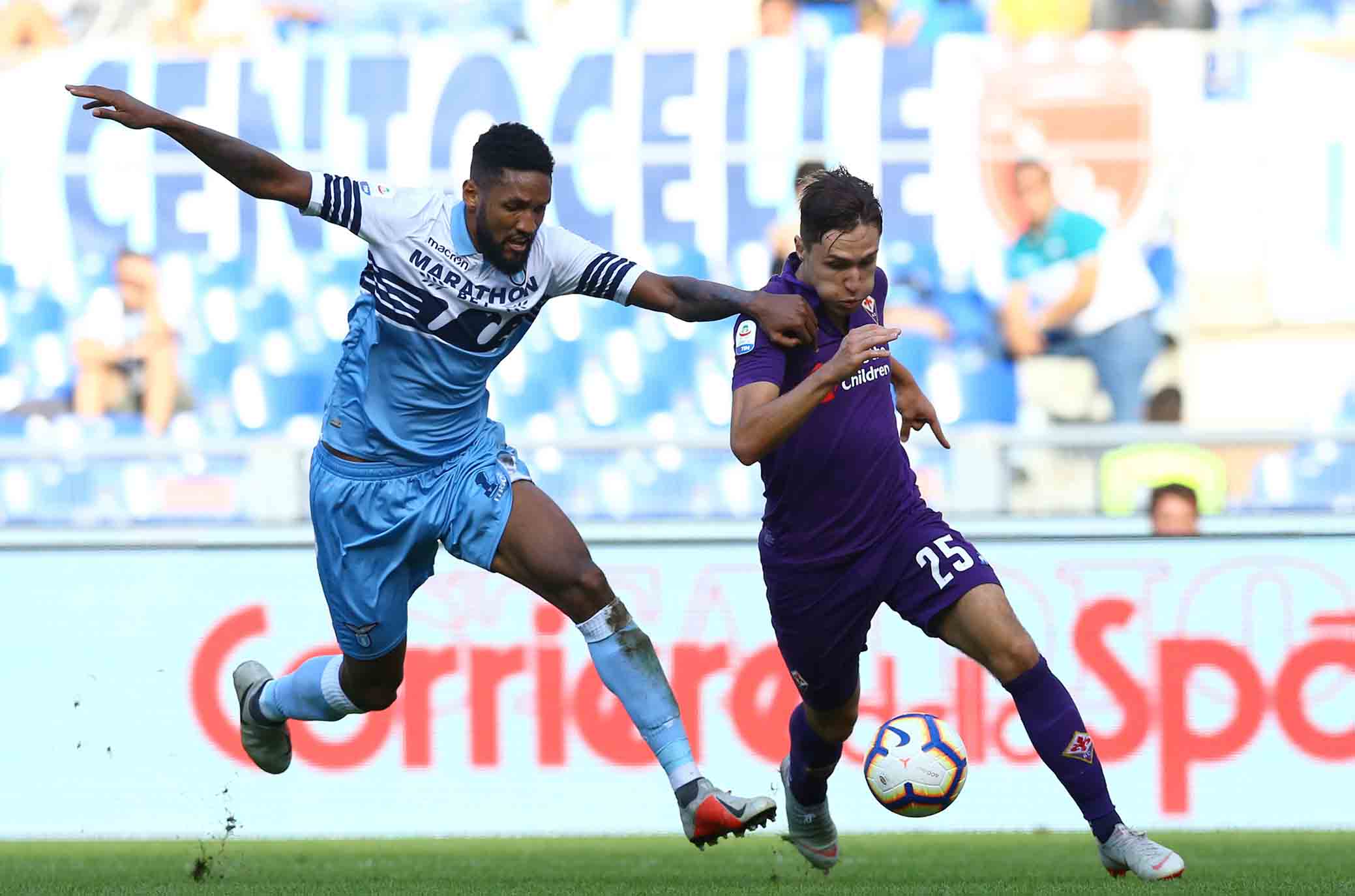 Fio-Lazio a confronto: pochi cross. La Lazio corre molto di più. Ma segna poco
