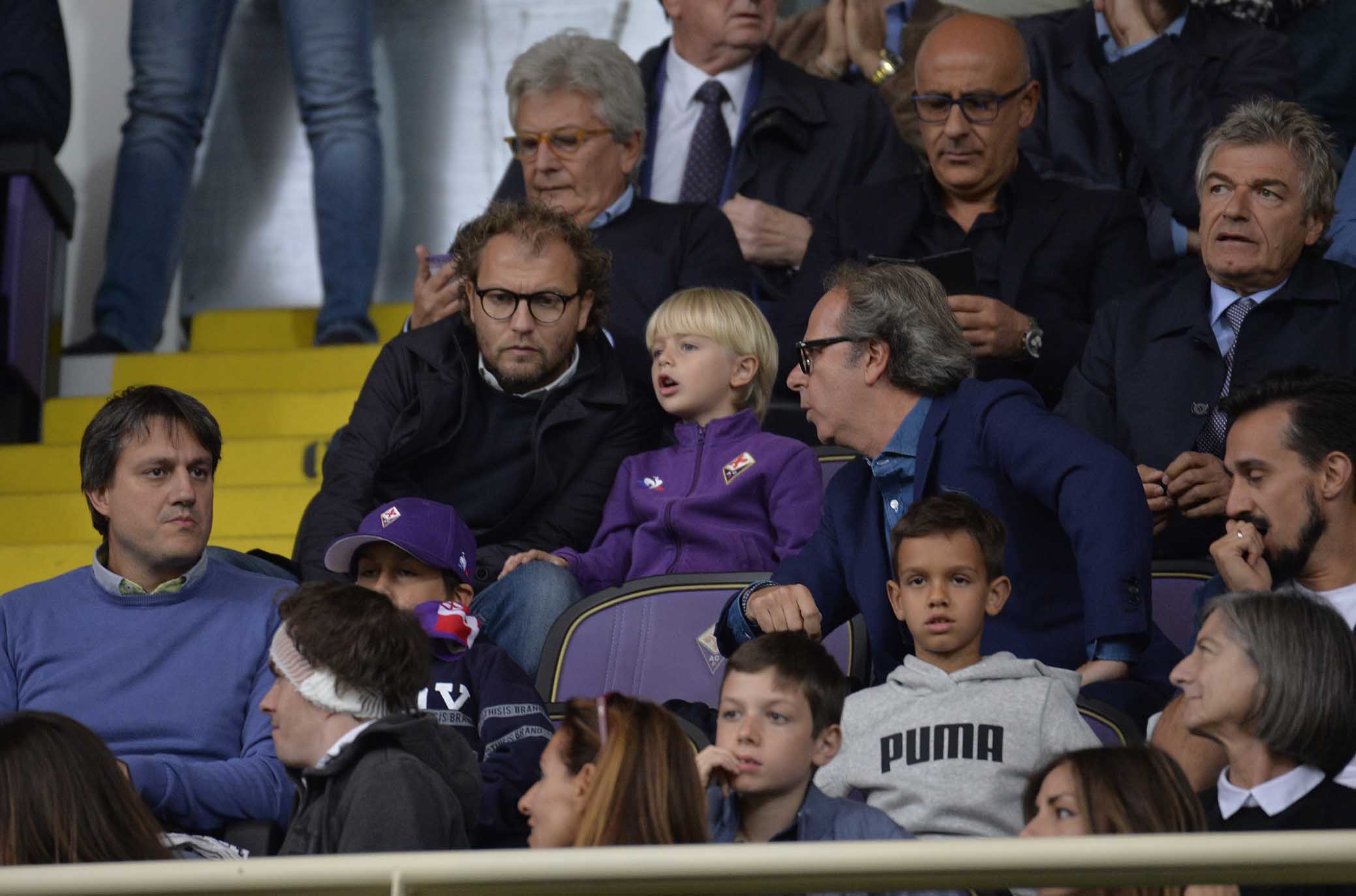 FIORENTINA-CAGLIARI 21-10-2018 I FRATELLI ASTORI UN TRIBUNA. GALASSI SILVANO/SILPRESS