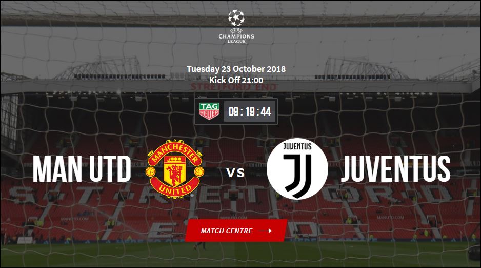 E sul sito del Manchester United la Juve diventa 'Rubentus'