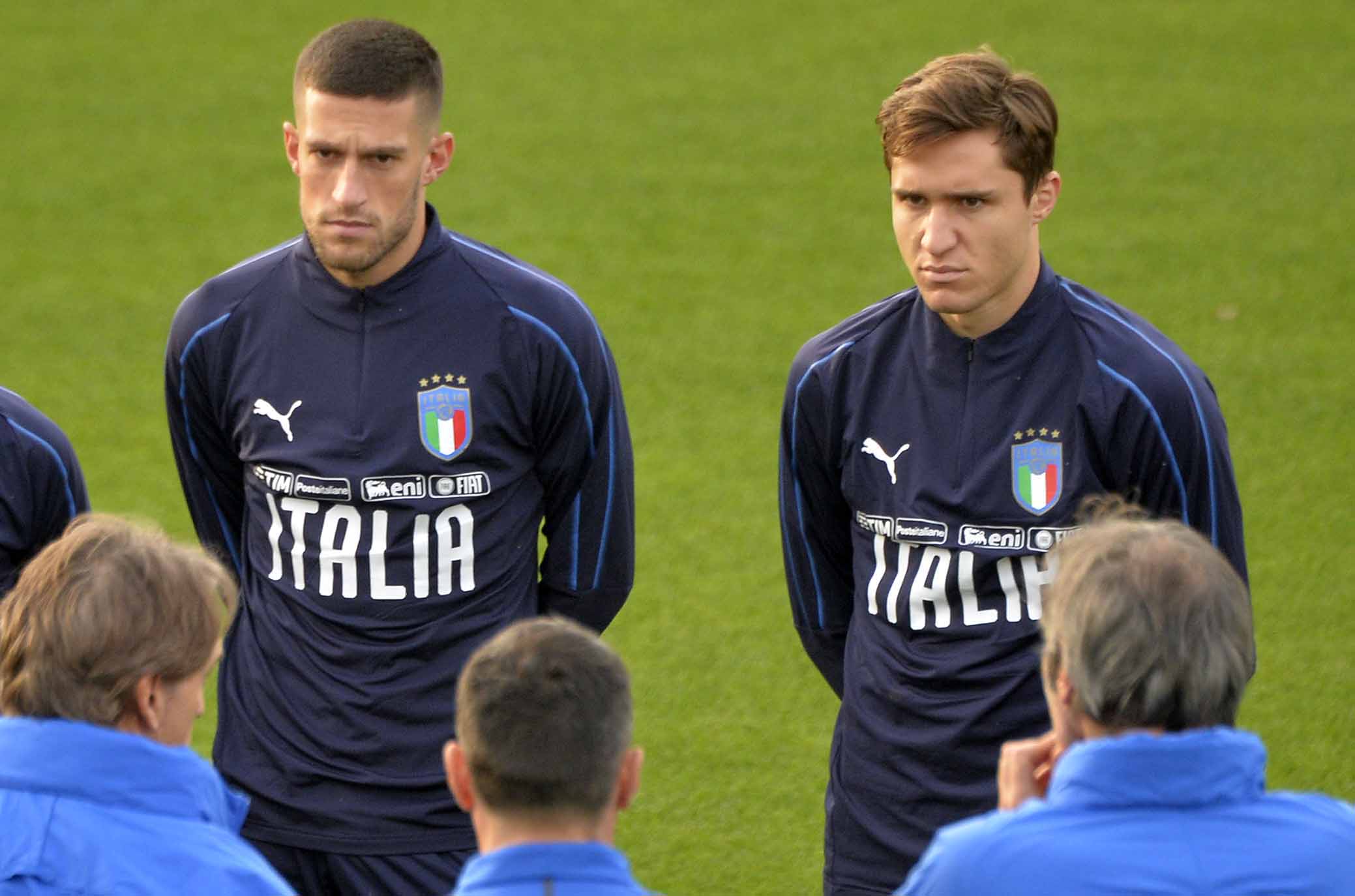 Italia, lunedì raduno a Coverciano. Convocati da Mancini i viola Chiesa, Benassi e Biraghi
