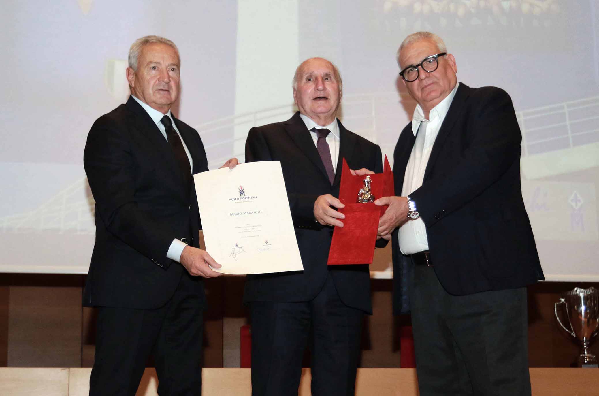 FIORENTINA 26-11-2018 HALL OF FAME. LUCIANO CHIARUGI, E PANATLEO CORVINO. GALASSI SILVANO/SILPRESS