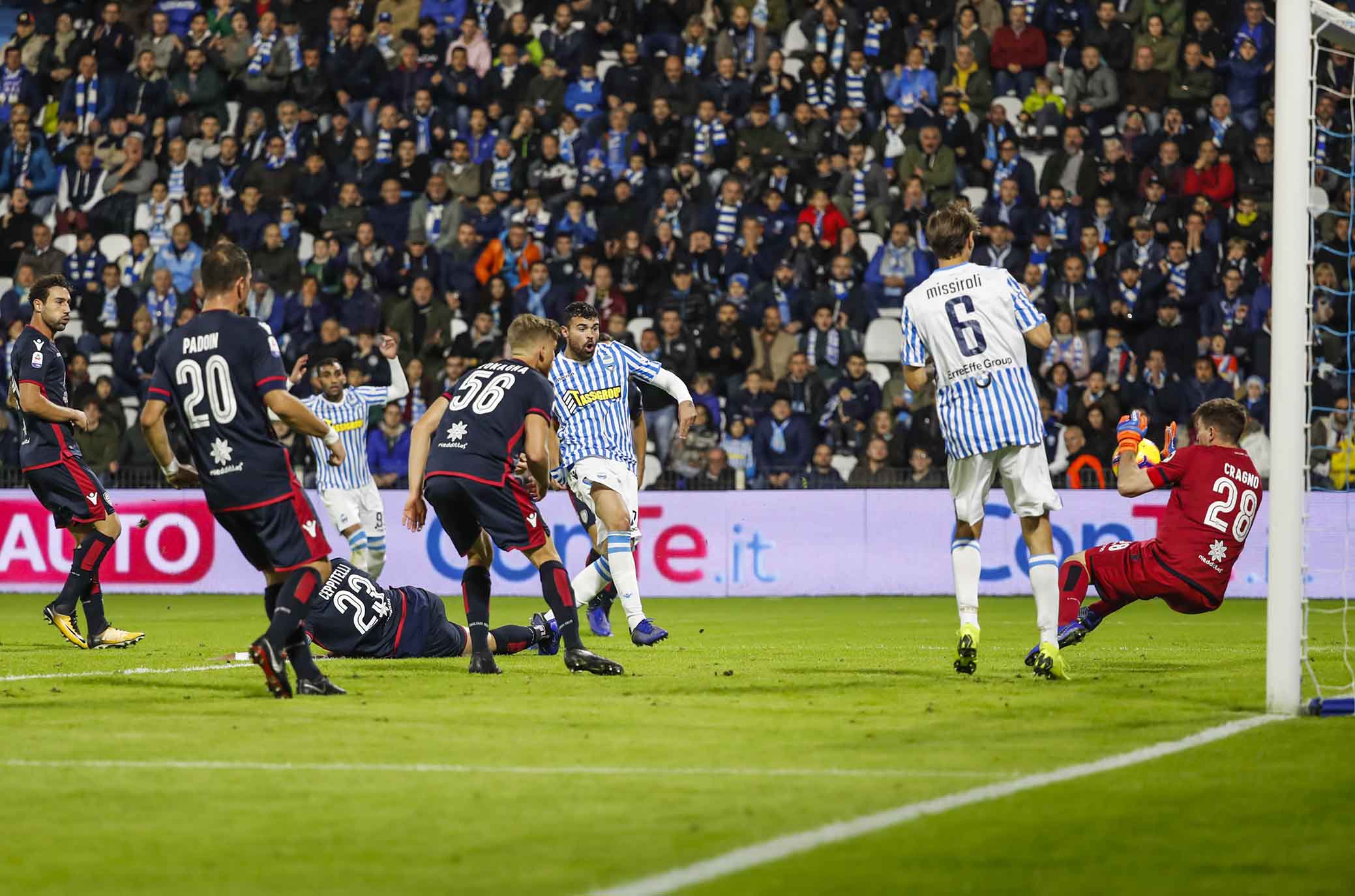 Serie A, spettacolo a Ferrara: 2-2 tra SPAL e Cagliari