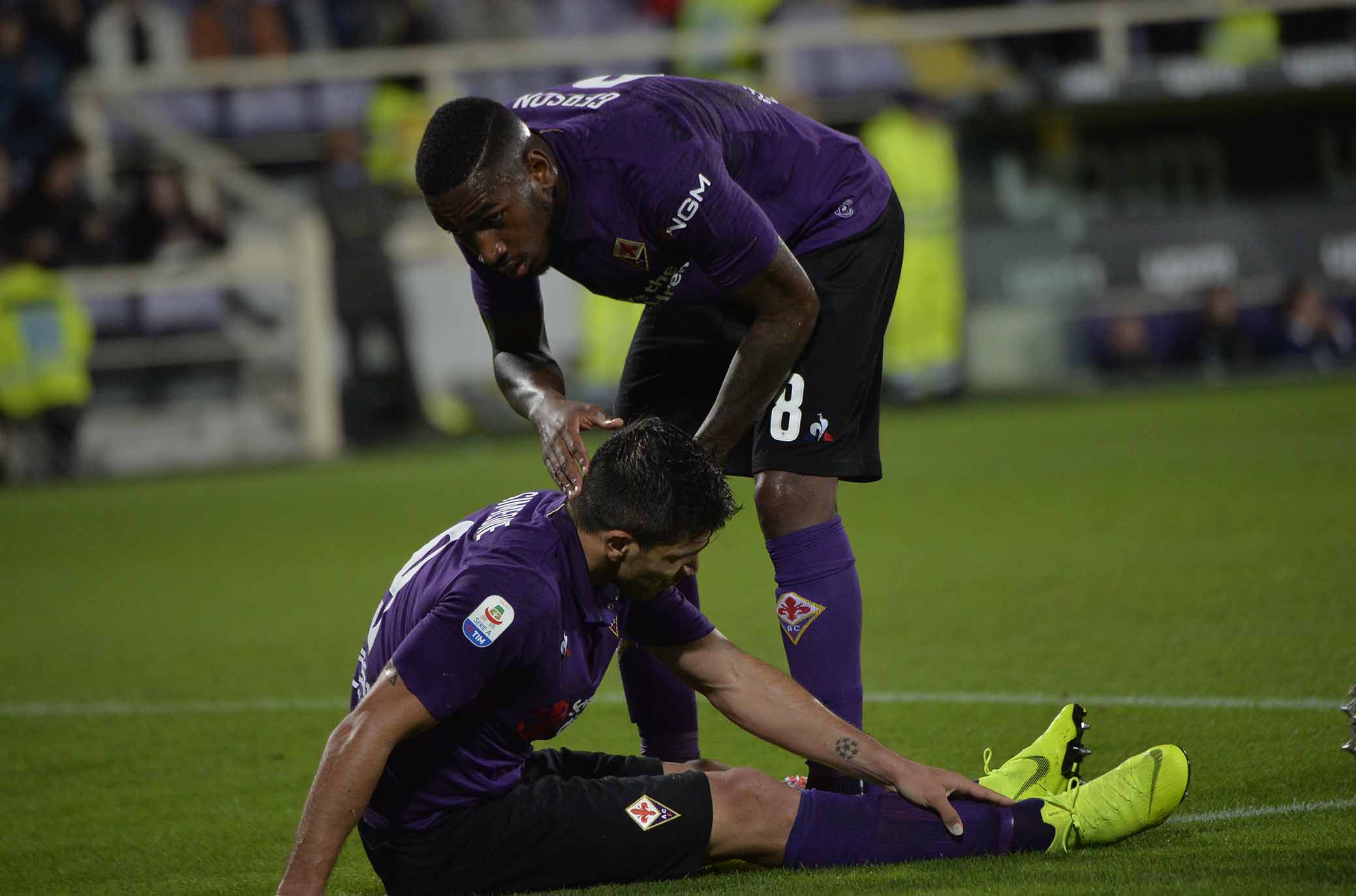FIORENTINA-ROMA 03-11-2018 GIOVANNI SIMEONE E GERSON. GALASSI SILVANO/SILPRESS