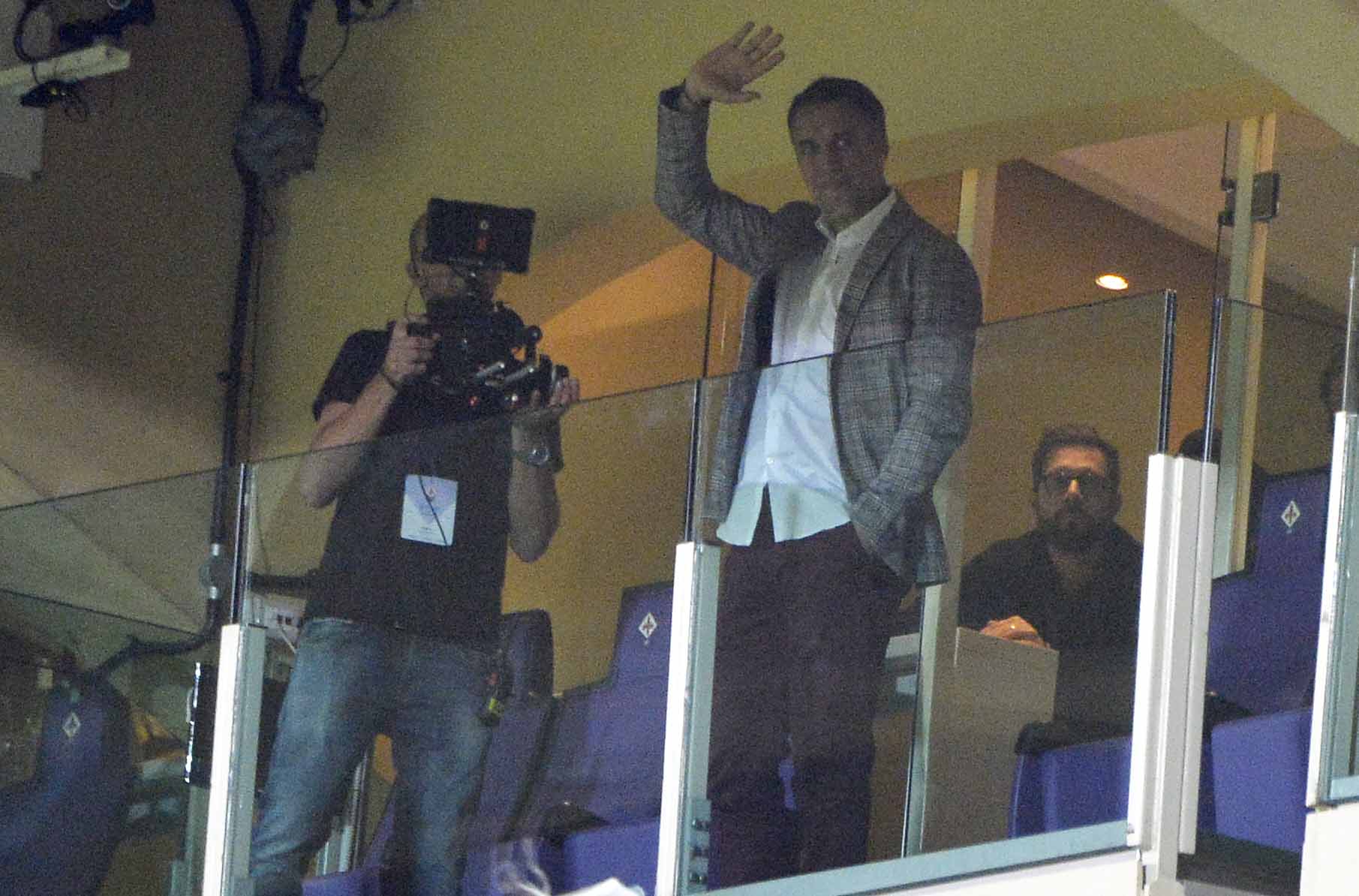 Domenica Batistuta al Franchi per Fiorentina-Torino. Invitato da Andrea Della Valle
