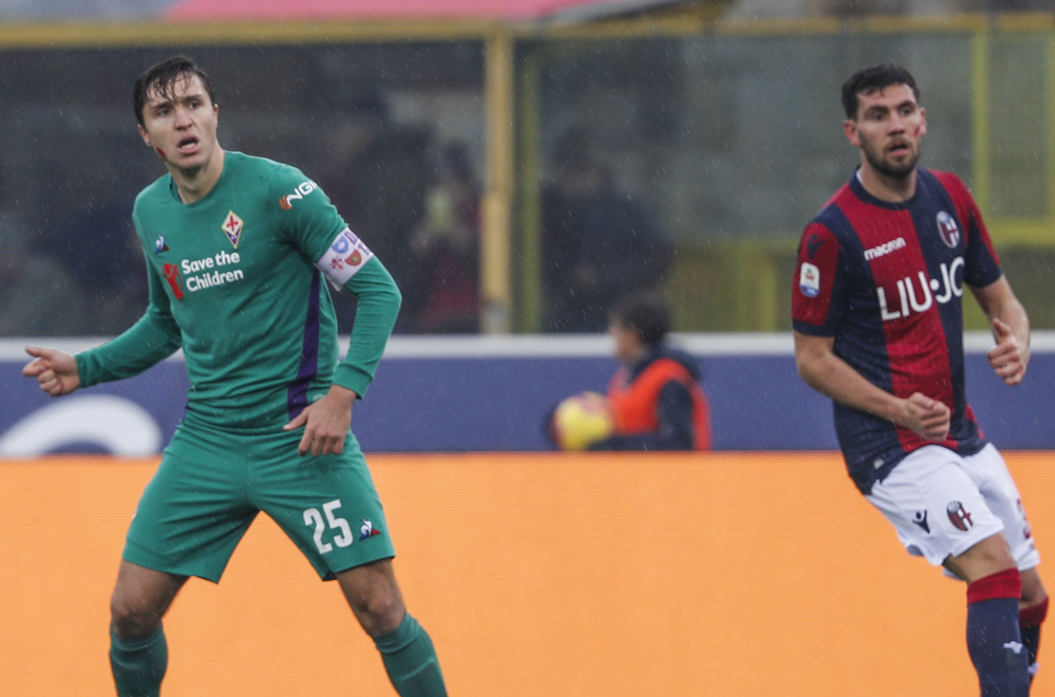 BOLOGNA ITALIA, 25-11-18 - 13° GIORNATA DI CAMPIONATO SERIE A TIM - STADIO RENATO DALL'ARA, BOLOGNA VS FIORENTINA, BY CASTALDI / SILPRESS NELLA FOTO: FEDERICO CHIESA