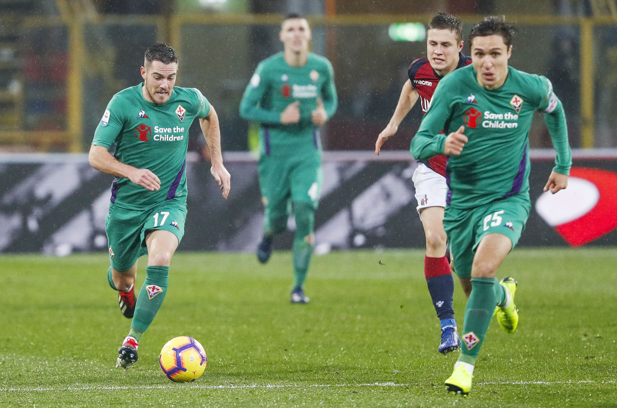 BOLOGNA ITALIA, 25-11-18 - 13° GIORNATA DI CAMPIONATO SERIE A TIM - STADIO RENATO DALL'ARA, BOLOGNA VS FIORENTINA, BY CASTALDI / SILPRESS NELLA FOTO: JORDAN VERETOUT