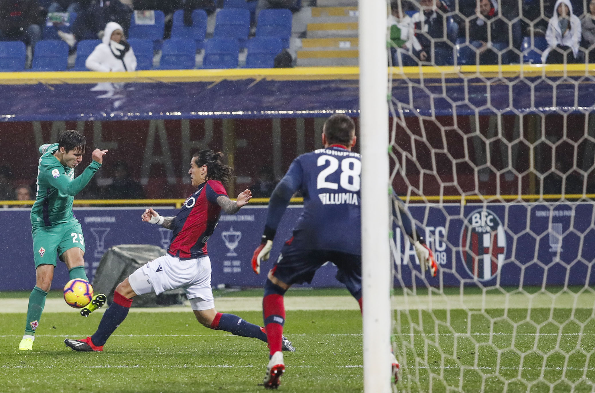BOLOGNA ITALIA, 25-11-18 - 13° GIORNATA DI CAMPIONATO SERIE A TIM - STADIO RENATO DALL'ARA, BOLOGNA VS FIORENTINA, BY CASTALDI / SILPRESS NELLA FOTO: FEDERICO CHIESA