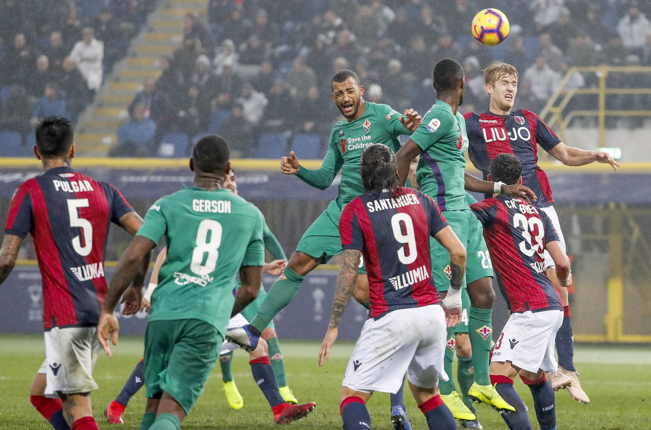 BOLOGNA ITALIA, 25-11-18 - 13° GIORNATA DI CAMPIONATO SERIE A TIM - STADIO RENATO DALL'ARA, BOLOGNA VS FIORENTINA, BY CASTALDI / SILPRESS NELLA FOTO: MISCHIA