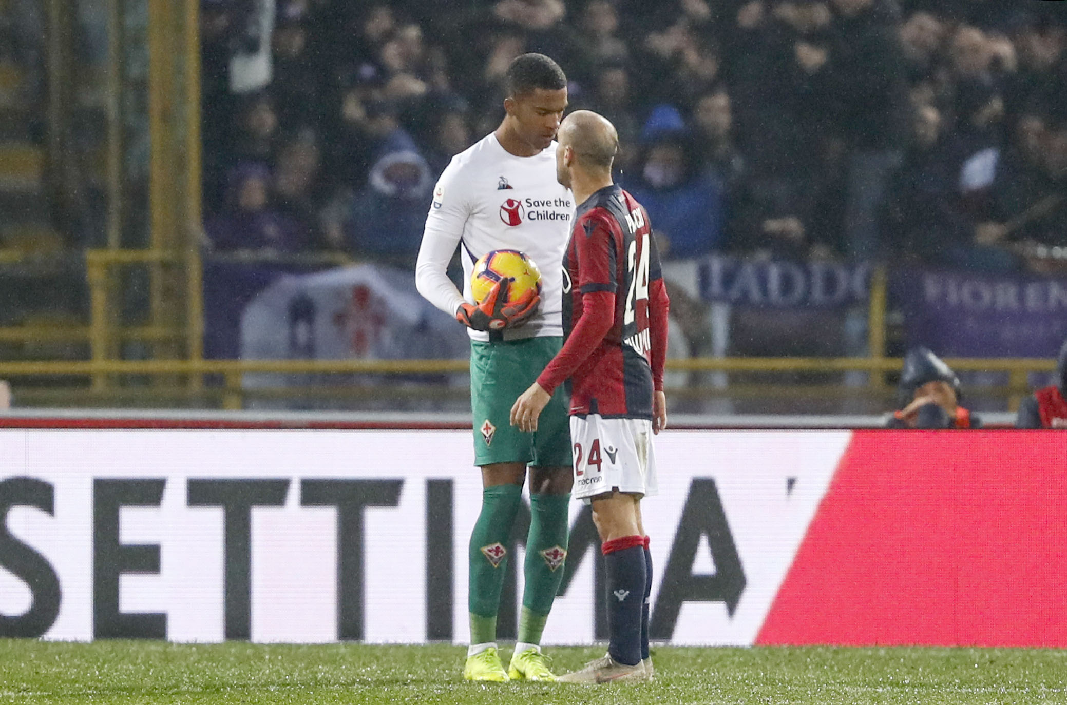 BOLOGNA ITALIA, 25-11-18 - 13° GIORNATA DI CAMPIONATO SERIE A TIM - STADIO RENATO DALL'ARA, BOLOGNA VS FIORENTINA, BY CASTALDI / SILPRESS NELLA FOTO: ALBAN-MARC LAFONT