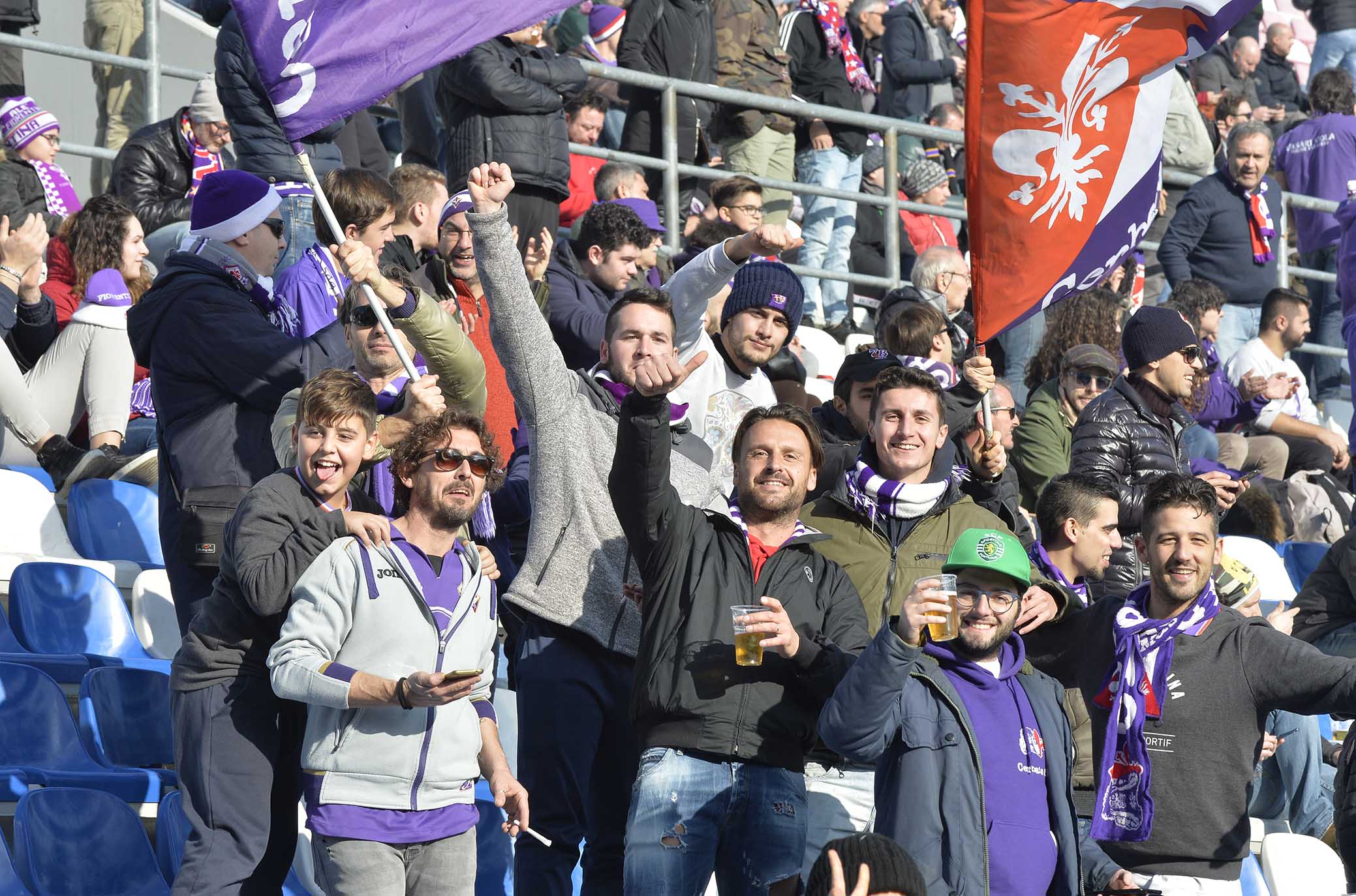 SASSUOLO-FIORENTINA 09-12-2018 TIFOSI DELLA FIORENTINA. GALASSI SILVANO/SILPRESS