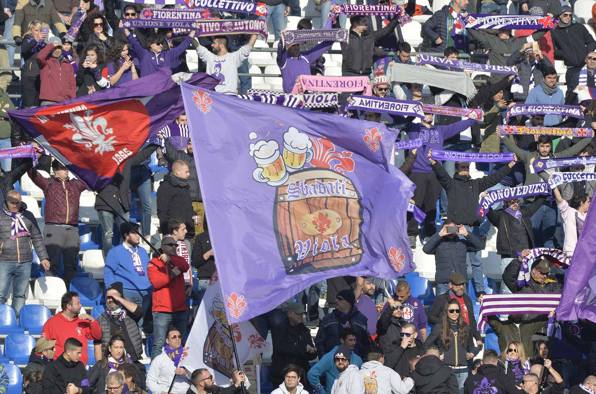 SASSUOLO-FIORENTINA 09-12-2018 TIFOSI DELLA FIORENTINA. GALASSI SILVANO/SILPRESS