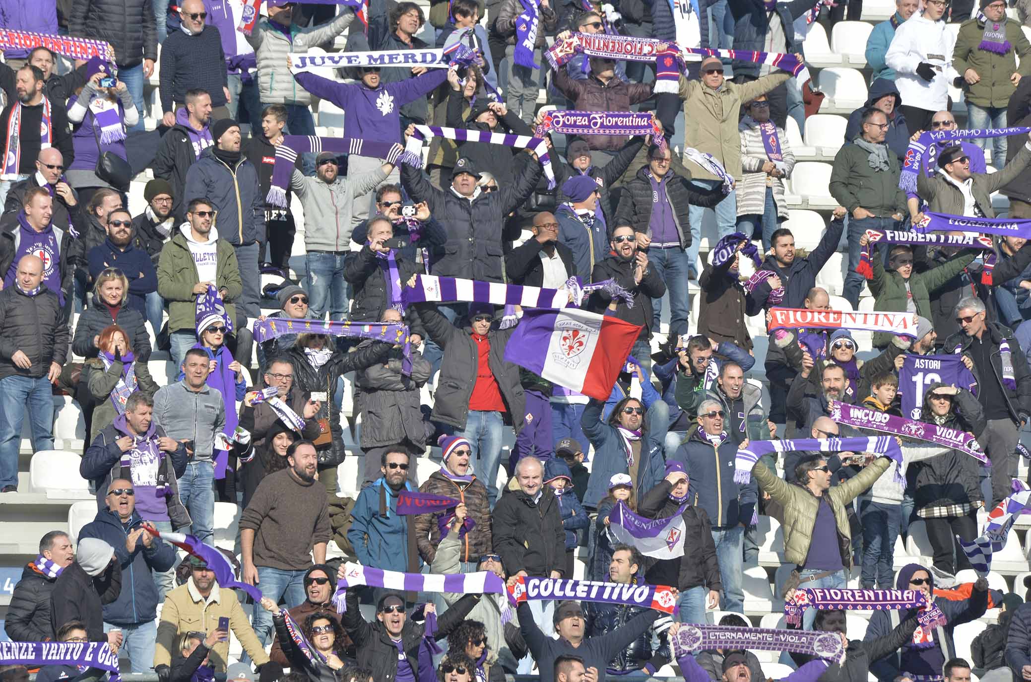 SASSUOLO-FIORENTINA 09-12-2018 TIFOSI DELLA FIORENTINA. GALASSI SILVANO/SILPRESS