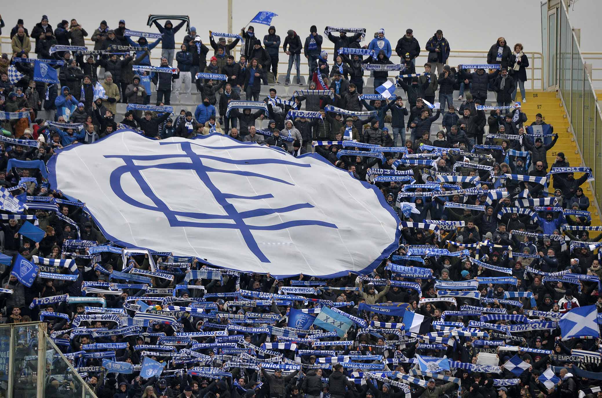 Empoli: la carica degli ultrà. In 1000 a San Siro, e allenamento aperto ai tifosi