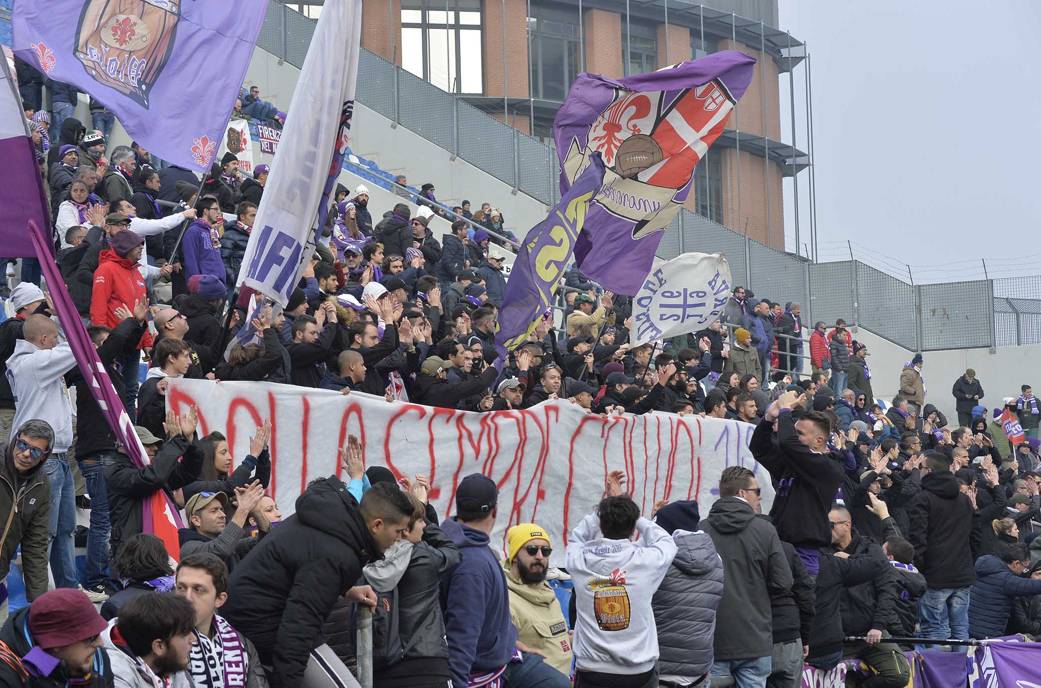 SASSUOLO-FIORENTINA 09-12-2018 TIFOSI DELLA FIORENTINA. GALASSI SILVANO/SILPRESS