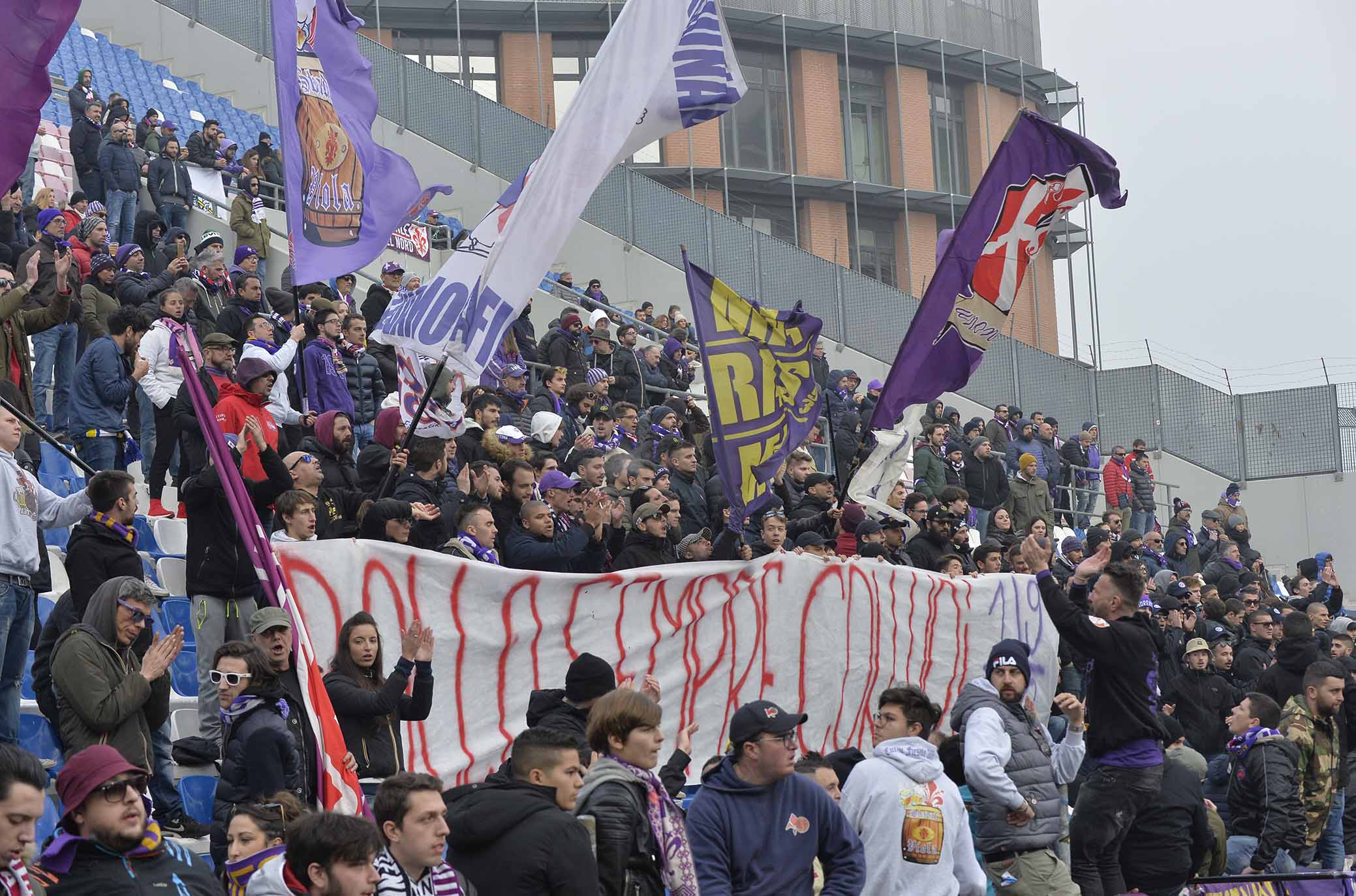 SASSUOLO-FIORENTINA 09-12-2018 TIFOSI DELLA FIORENTINA. GALASSI SILVANO/SILPRESS
