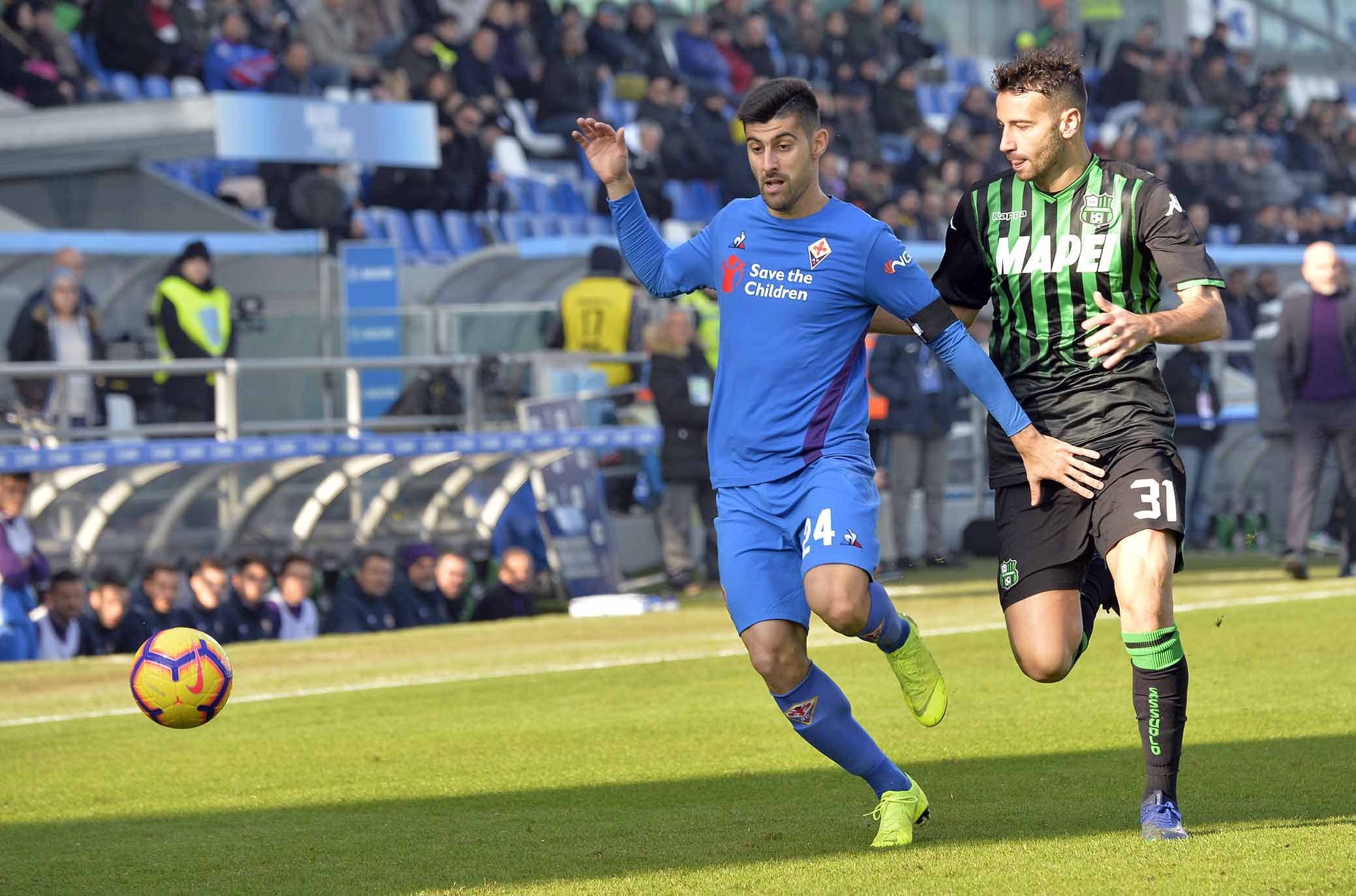 SASSUOLO-FIORENTINA 09-12-2018 MARCO BENASSI E MARCO FERRARI. GALASSI SILVANO/SILPRESS