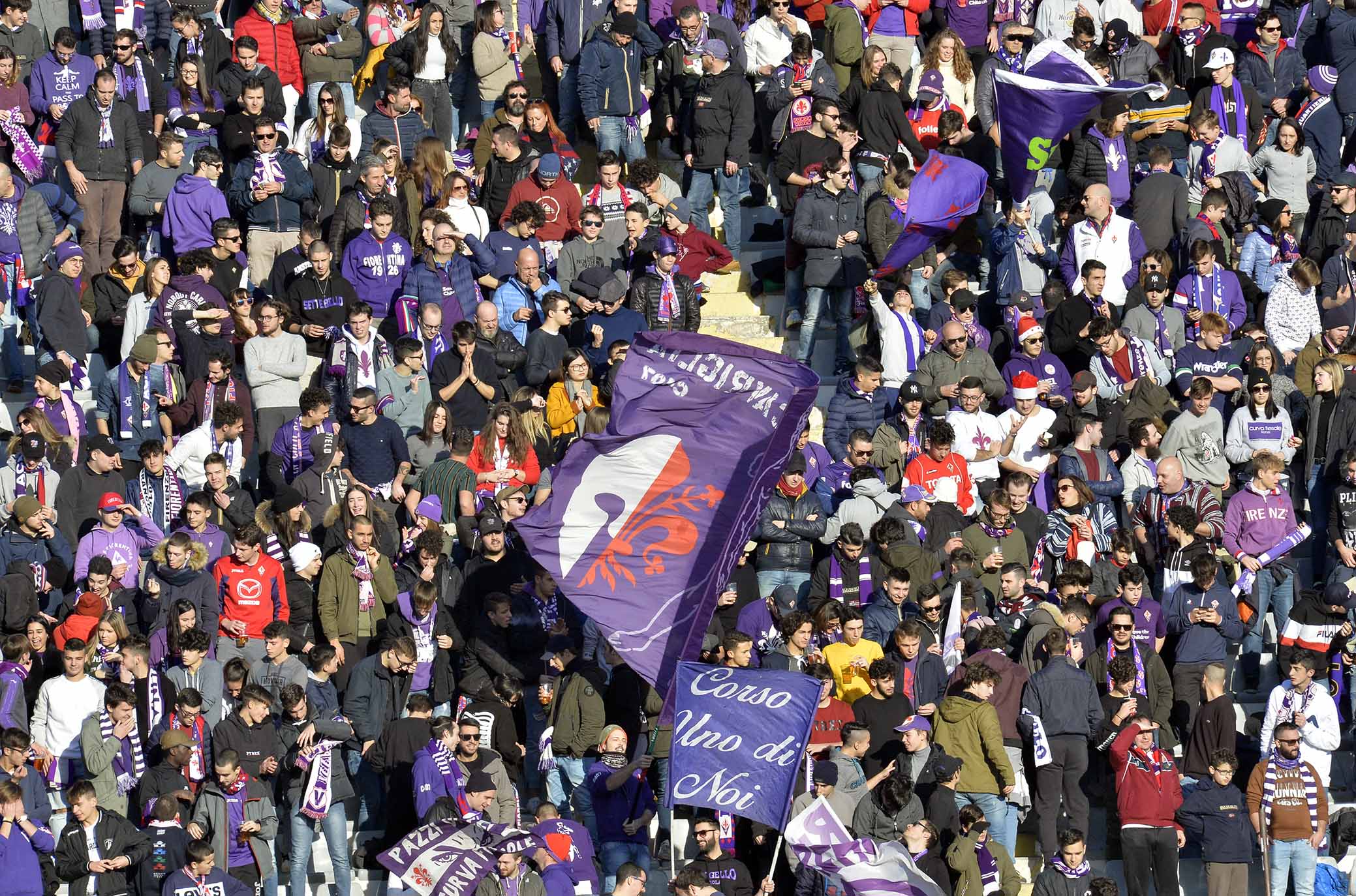 FIORENTINA-PARMA 26-12-2018 TIFOSI DELLA FIORENTINA. GALASSI SILVANO/SILPRESS