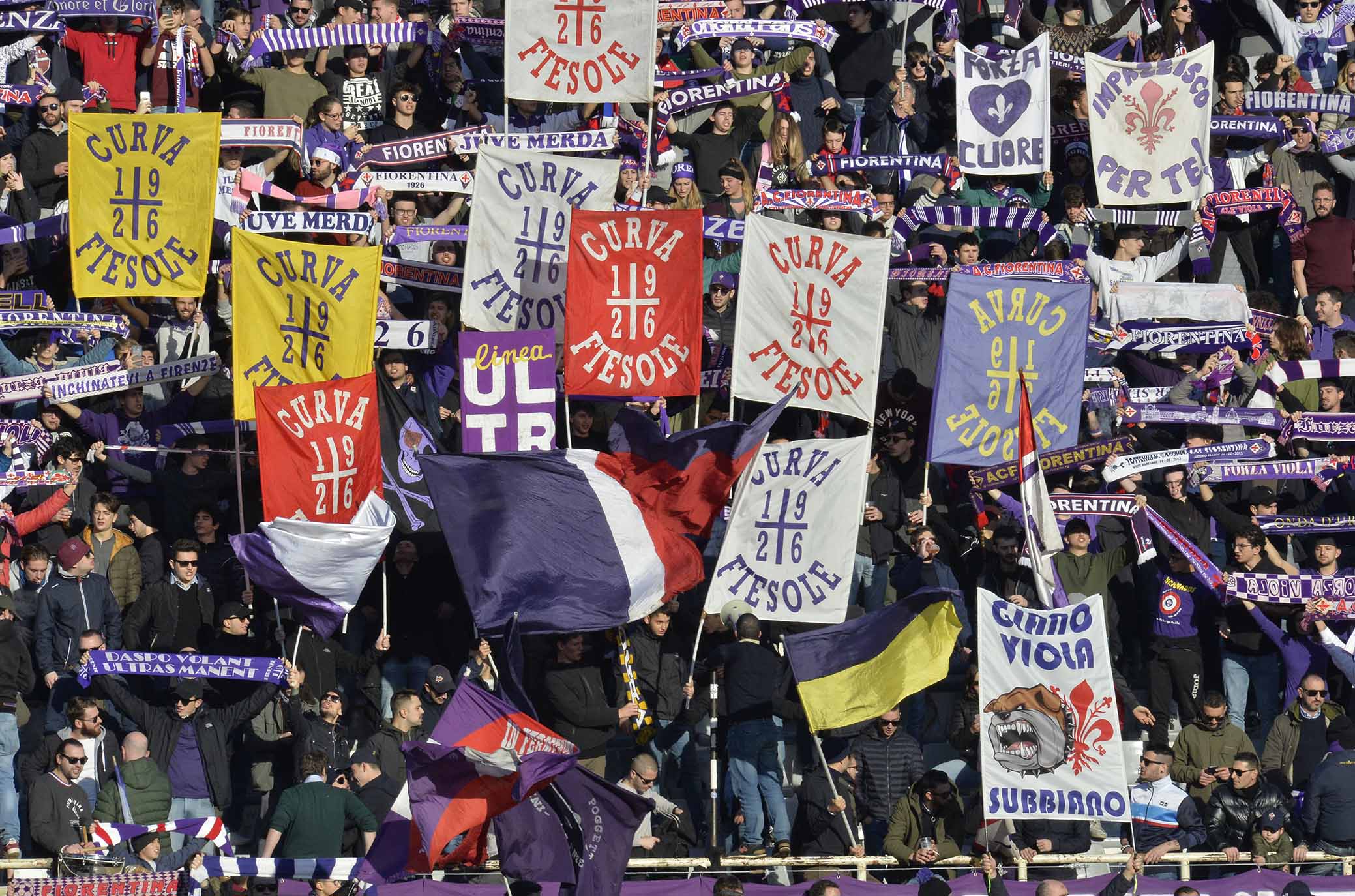FIORENTINA-PARMA 26-12-2018 TIFOSI DELLA FIORENTINA. GALASSI SILVANO/SILPRESS