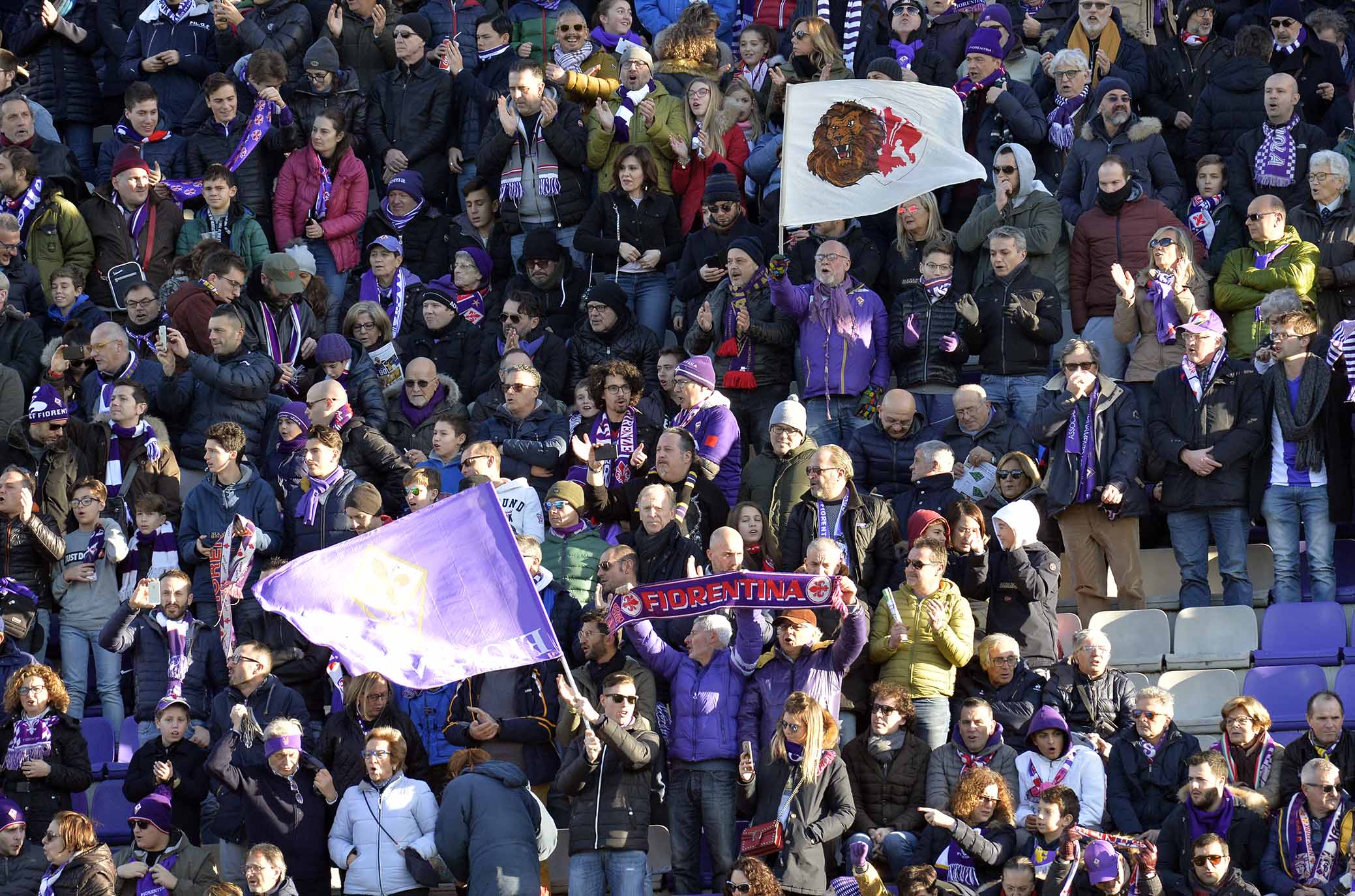 FIORENTINA-PARMA 26-12-2018 TIFOSI DELLA FIORENTINA. GALASSI SILVANO/SILPRESS