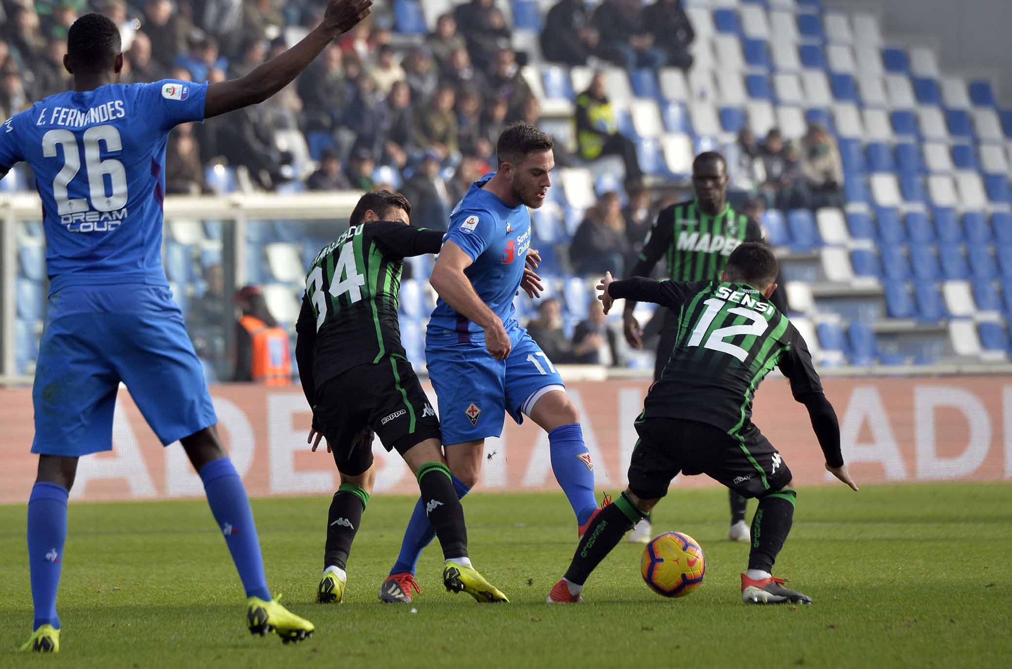 SASSUOLO-FIORENTINA 09-12-2018 JORDAN VERETOUT. GALASSI SILVANO/SILPRESS