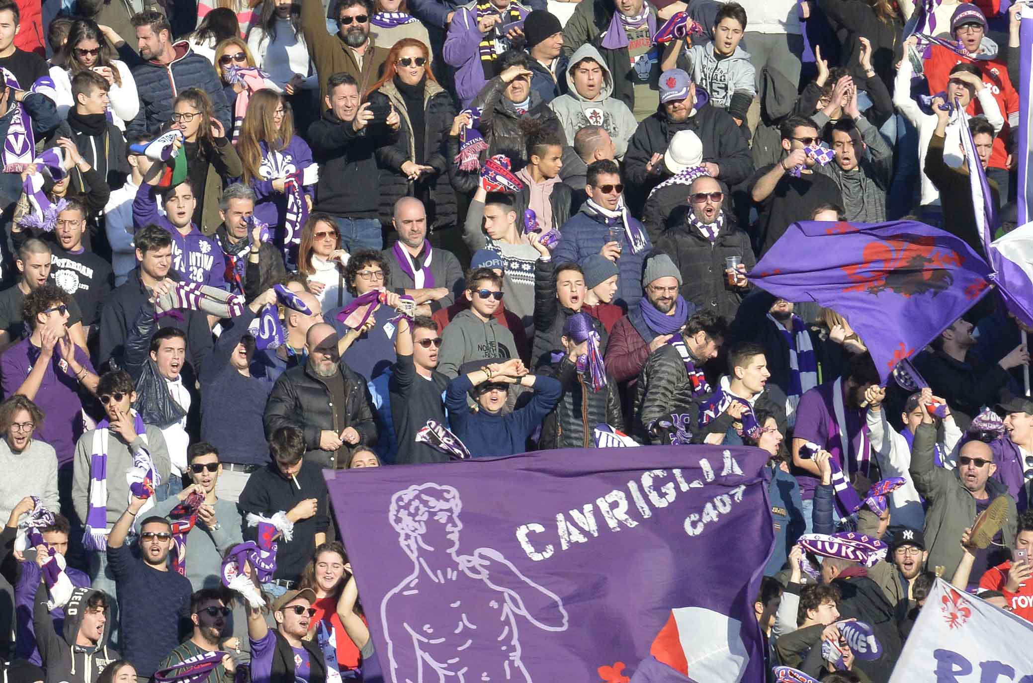 FIORENTINA-PARMA 26-12-2018 TIFOSI DELLA FIORENTINA. GALASSI SILVANO/SILPRESS