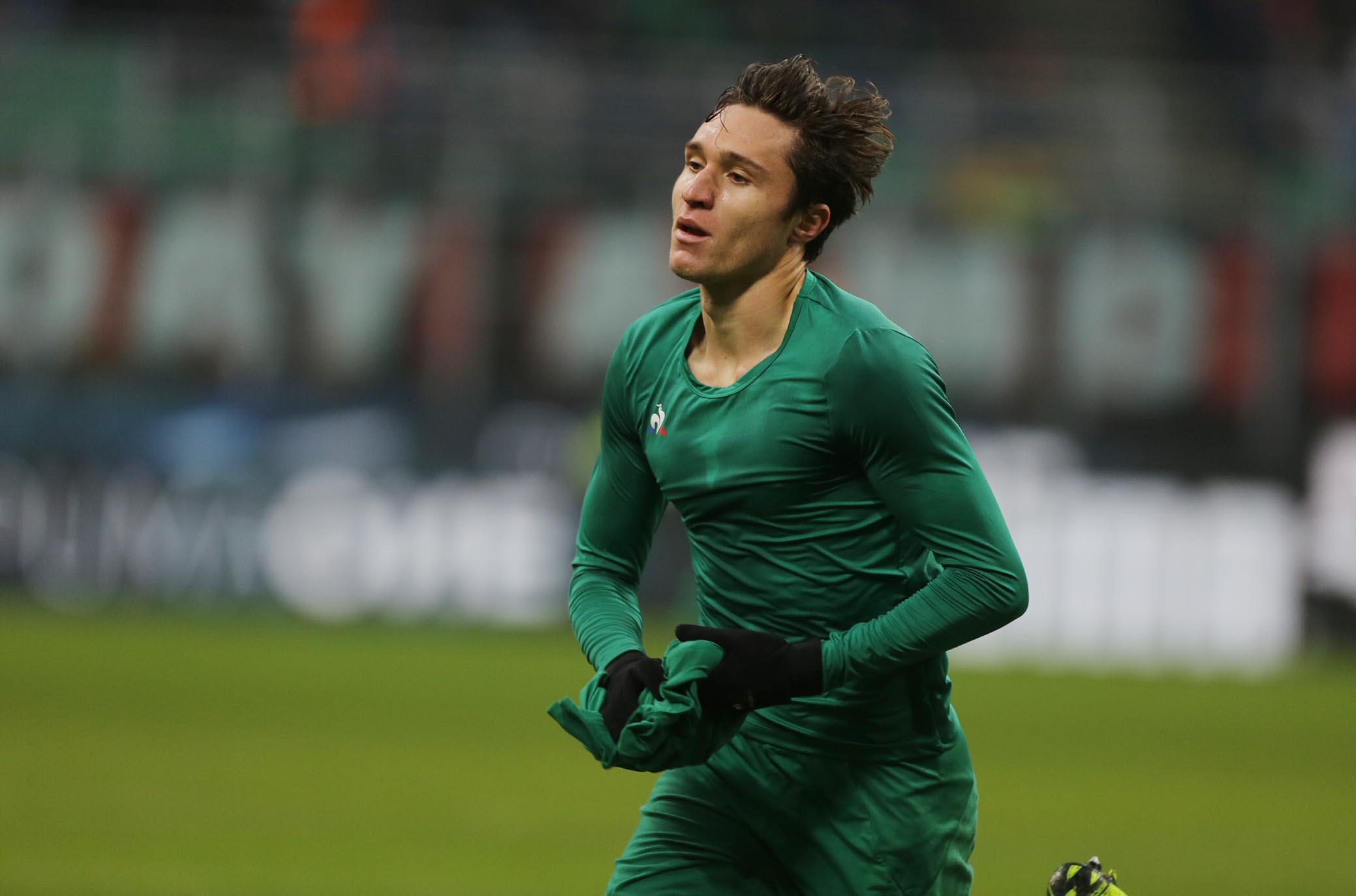 FEDERICO CHIESA ESULTANZA GOAL Milano 22 /12 /, 2018- Campionato Serie A Tim 17 Giornata 2018-19 Milan / Fiorentina ph Alberto Mariani / SILPRESS
