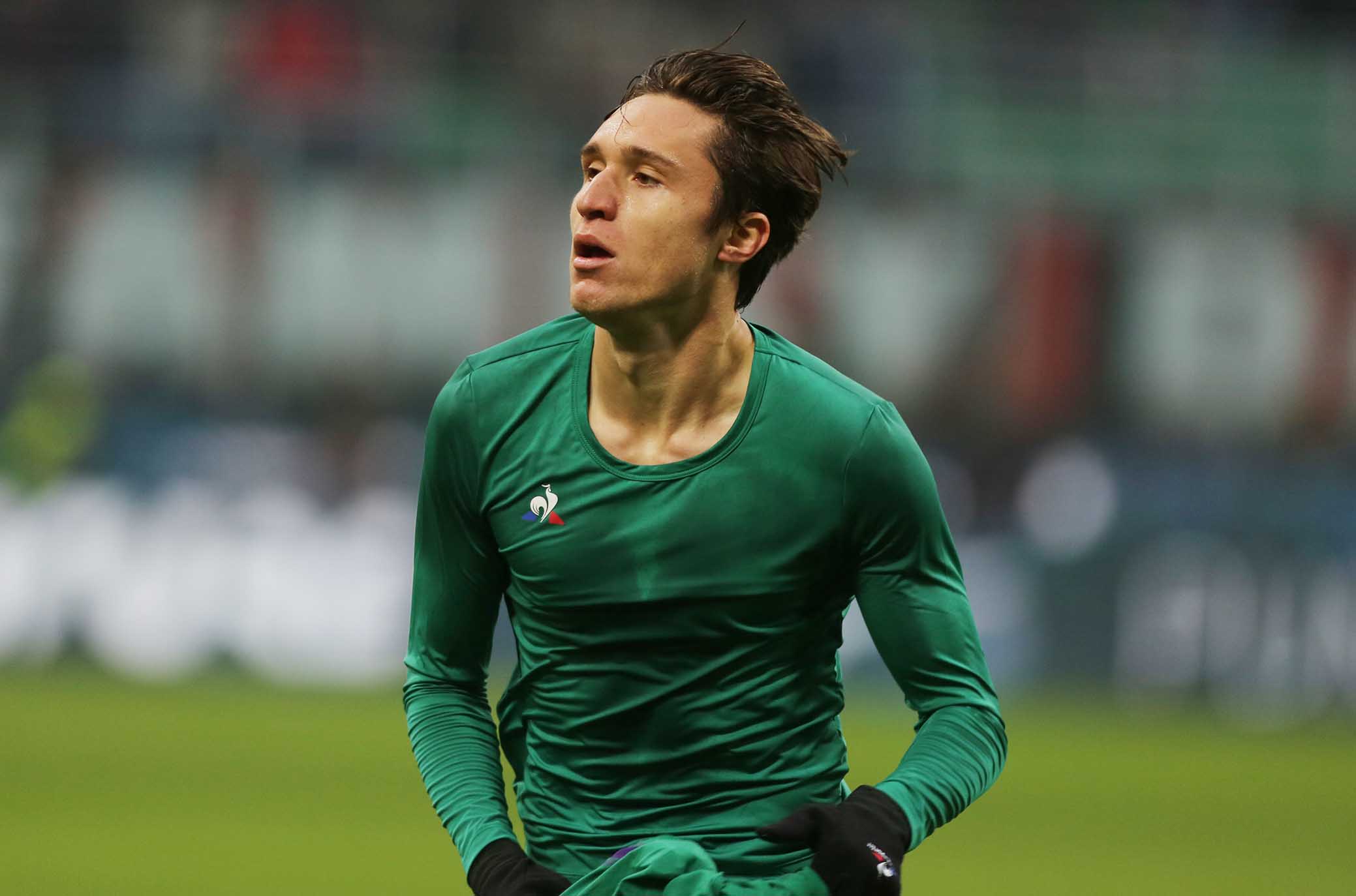 FEDERICO CHIESA ESULTANZA GOAL Milano 22 /12 /, 2018- Campionato Serie A Tim 17 Giornata 2018-19 Milan / Fiorentina ph Alberto Mariani / SILPRESS