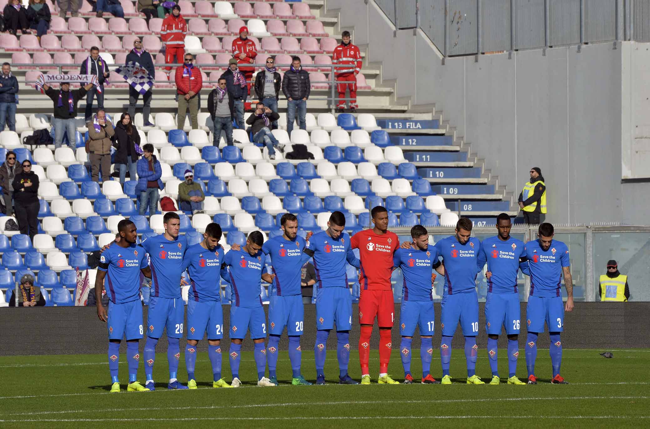 SASSUOLO-FIORENTINA 09-12-2018 RACCOGLIMENTO IN RICORDO DI GIGI RADICE. GALASSI SILVANO/SILPRESS