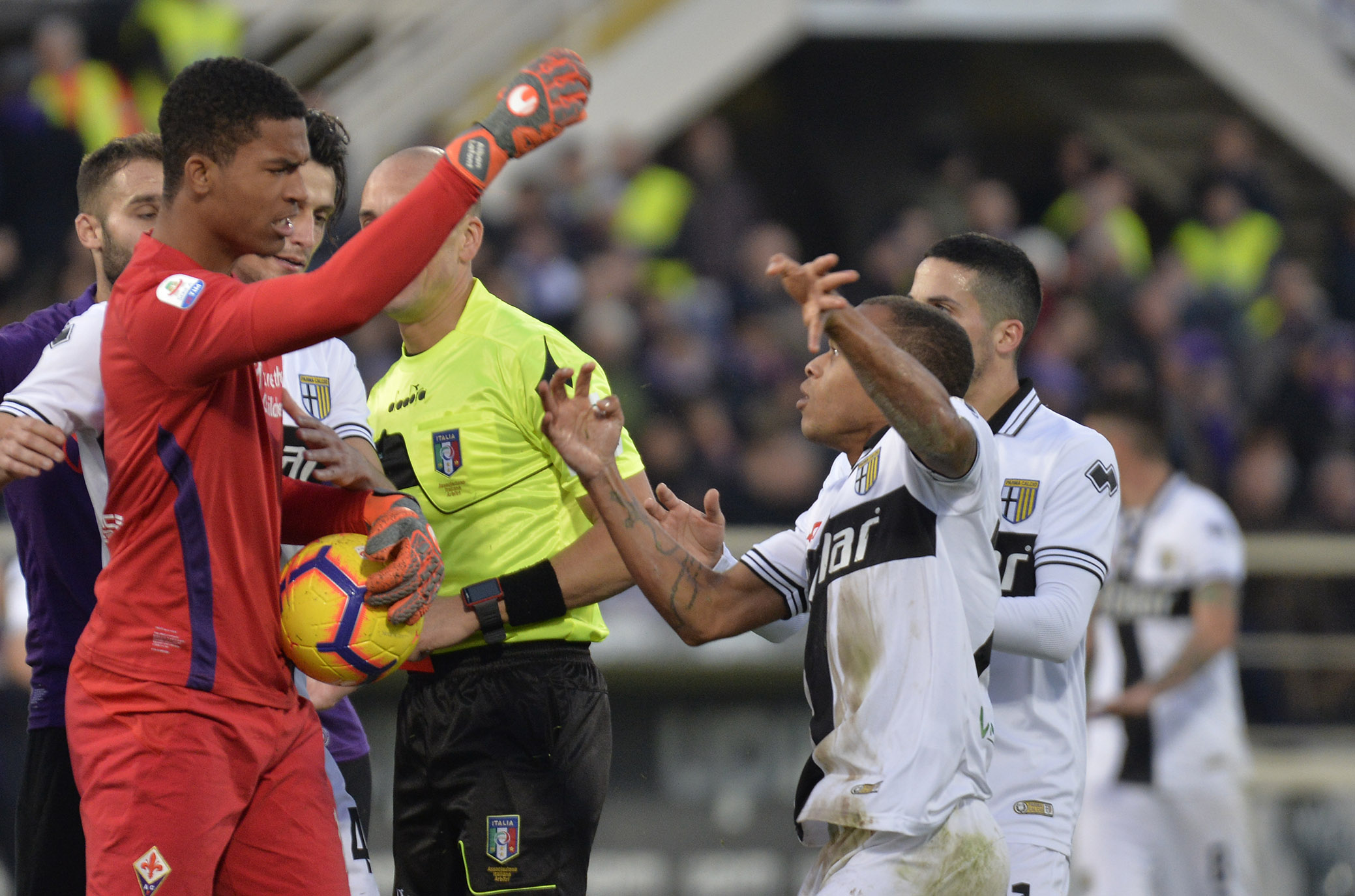 FIORENTINA-PARMA 26-12-2018 ALBAN ALFONT E BIABIANY. GALASSI SILVANO/SILPRESS