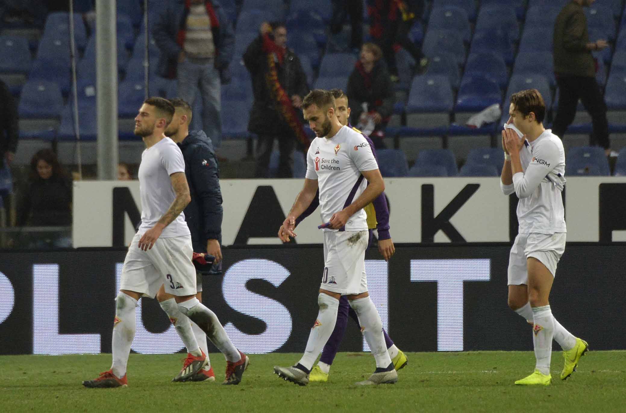 GENOA-FIORENTINA 29-12-2018 SALUTI FINE PARTITA. GALASSI SILVANO/SILPRESS