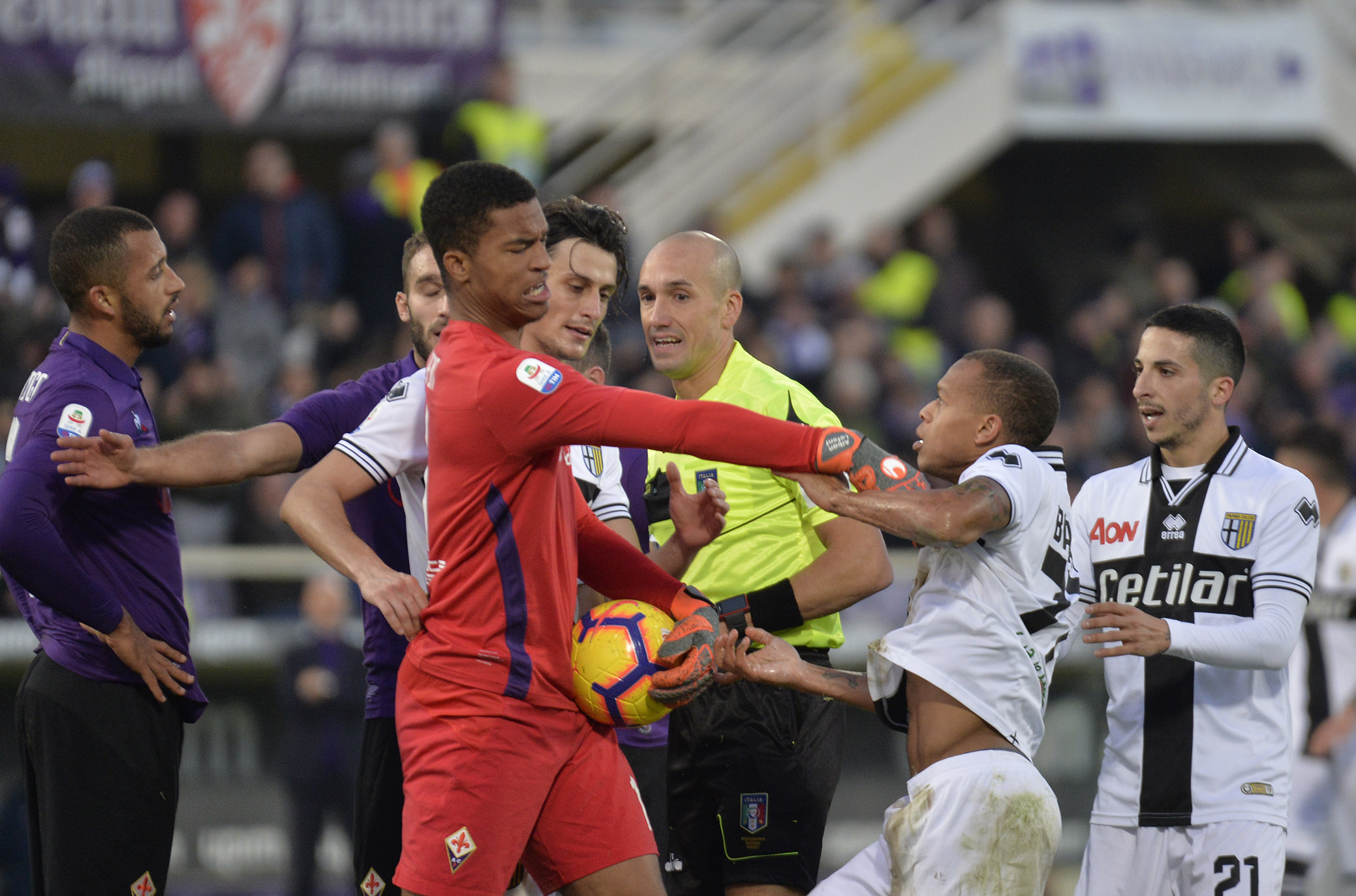 FIORENTINA-PARMA 26-12-2018 ALBAN ALFONT E BIABIANY. GALASSI SILVANO/SILPRESS