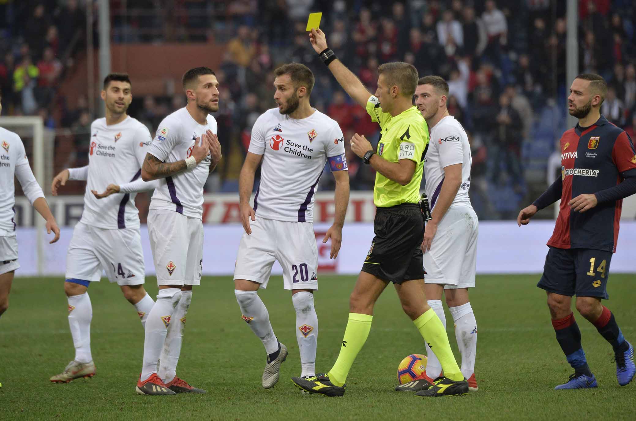 La speciale classifica: Spal prima nei cartellini gialli, Fiorentina al terzo posto