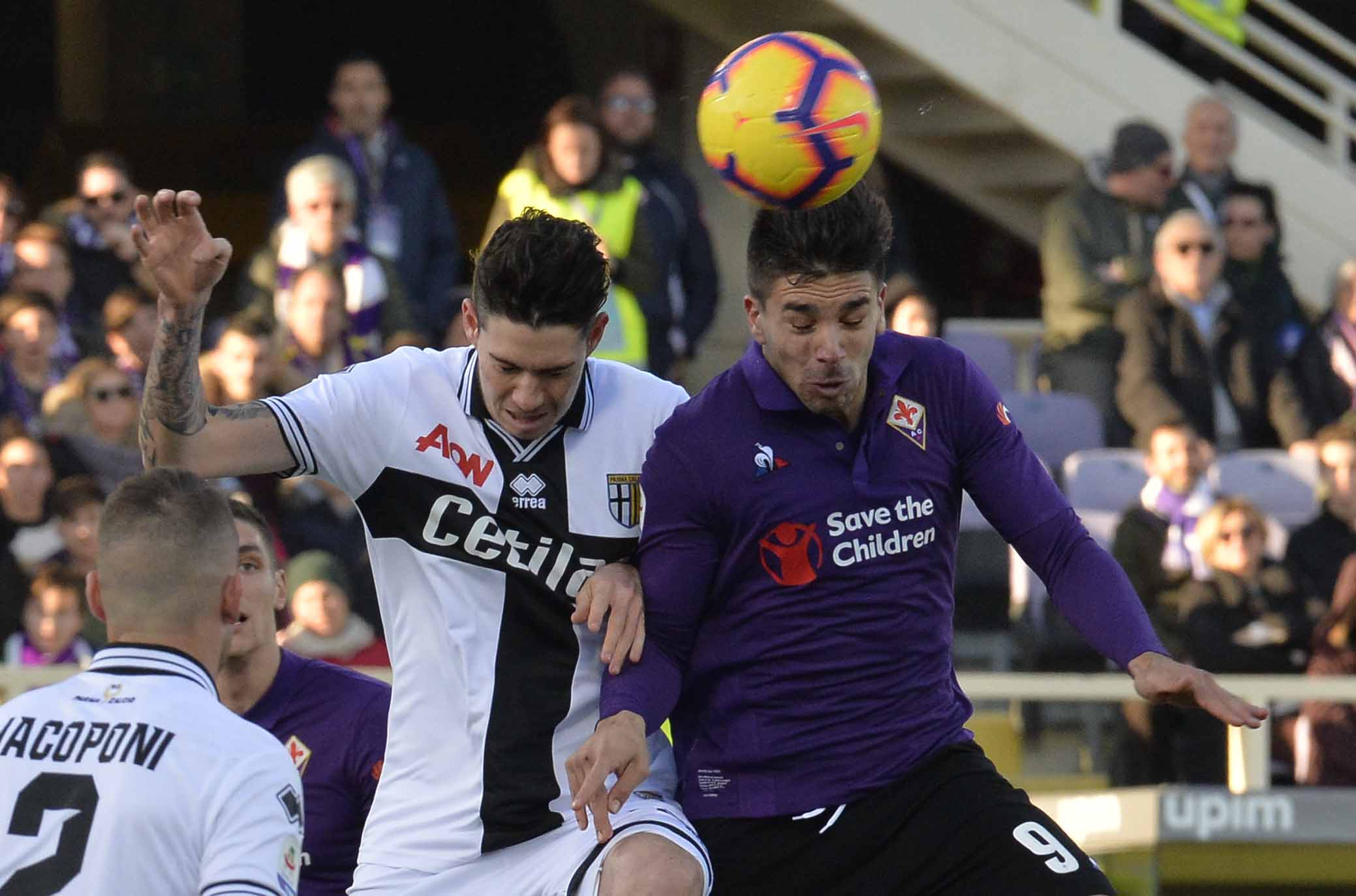 FIORENTINA-PARMA 26-12-2018. GIOVANNI SIMEOENE E ALESSANDRO BASTONI. GALASSI SILVANO/SILPRESS