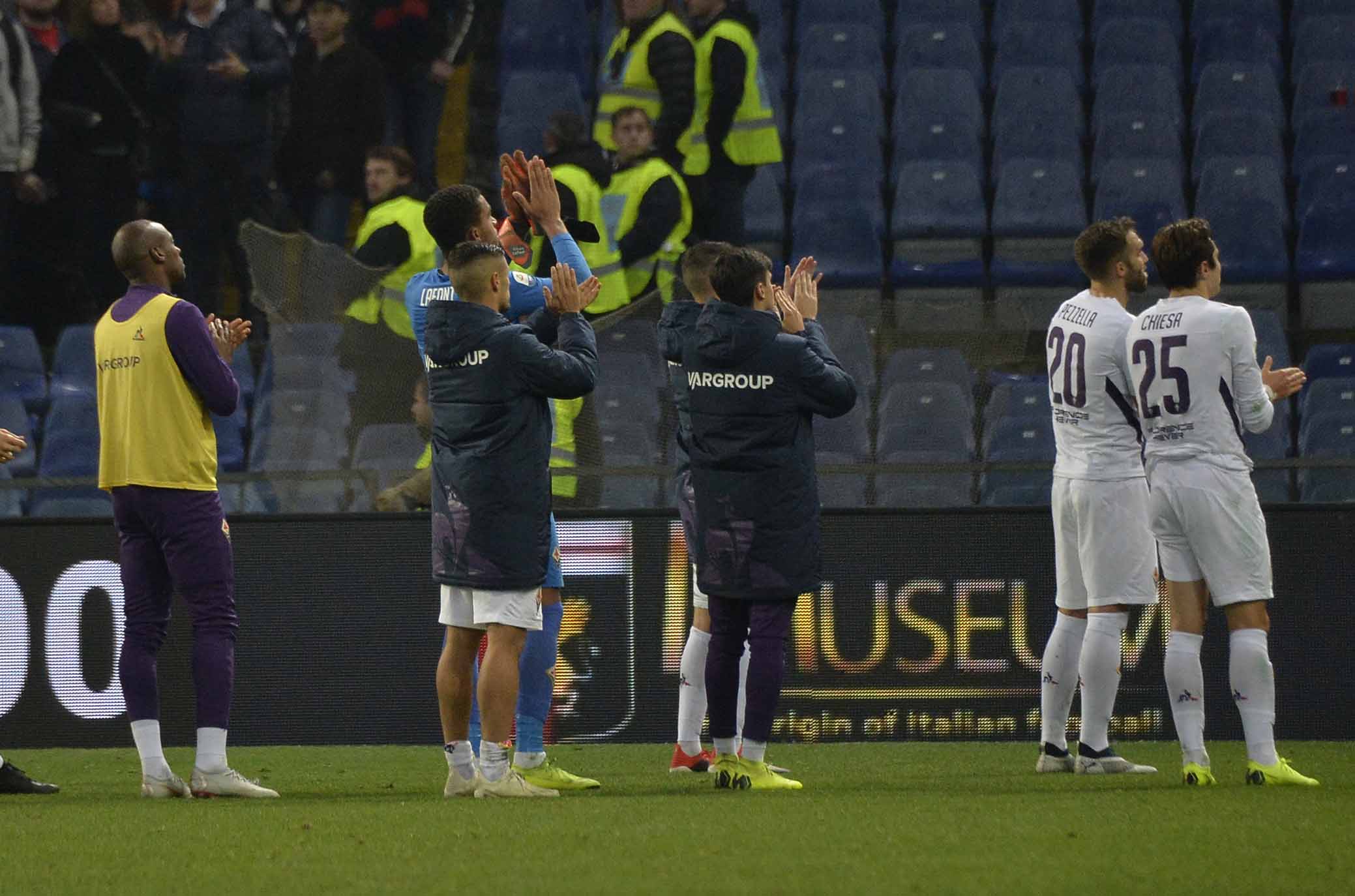 GENOA-FIORENTINA 29-12-2018 SALUTI FINALI. GALASSI SILVANO/SILPRESS