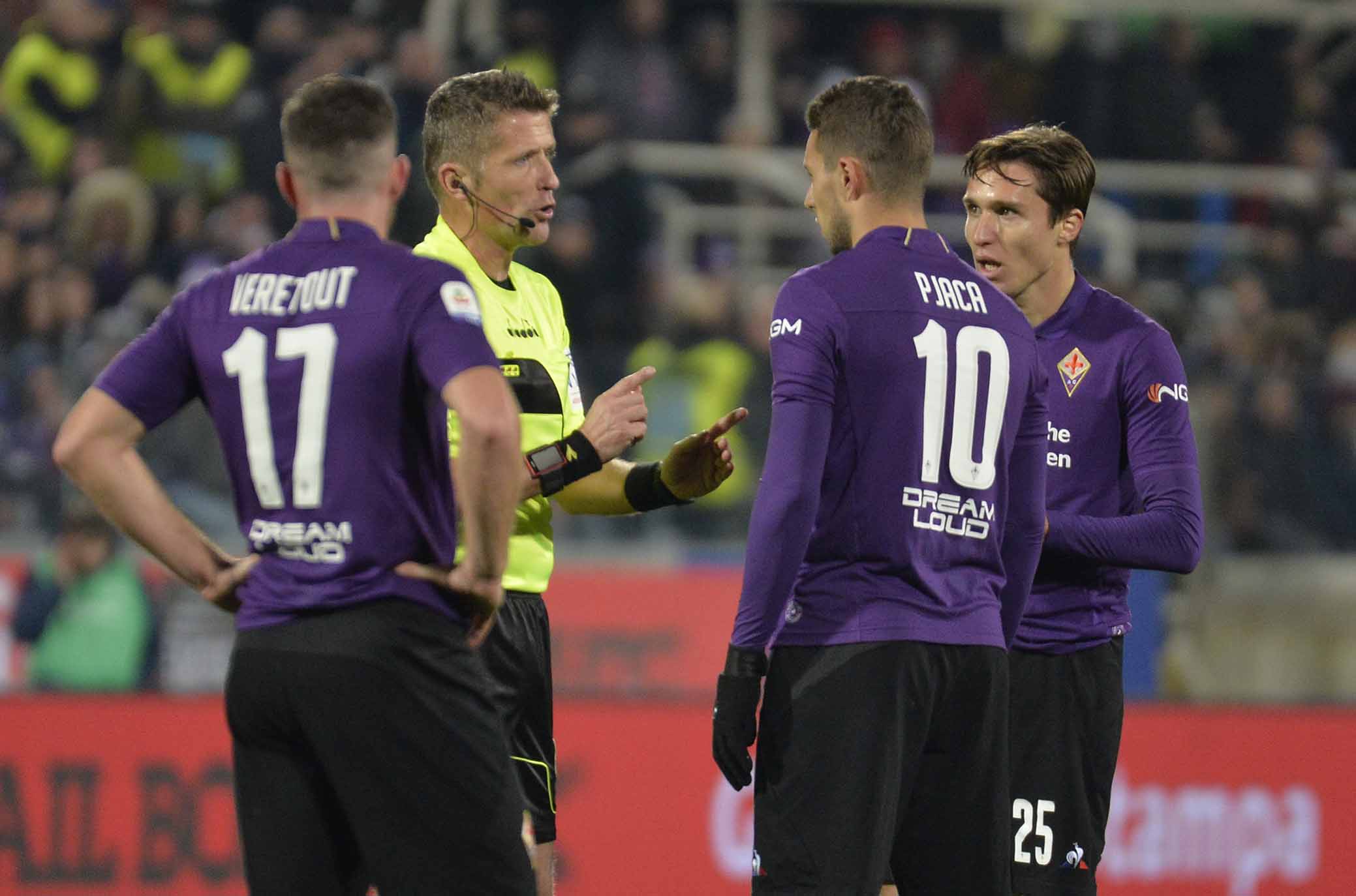 Orsato: prevalgono le sconfitte, ha arbitrato Fio-Juve. 0 vittorie nelle ultime 8 per i viola
