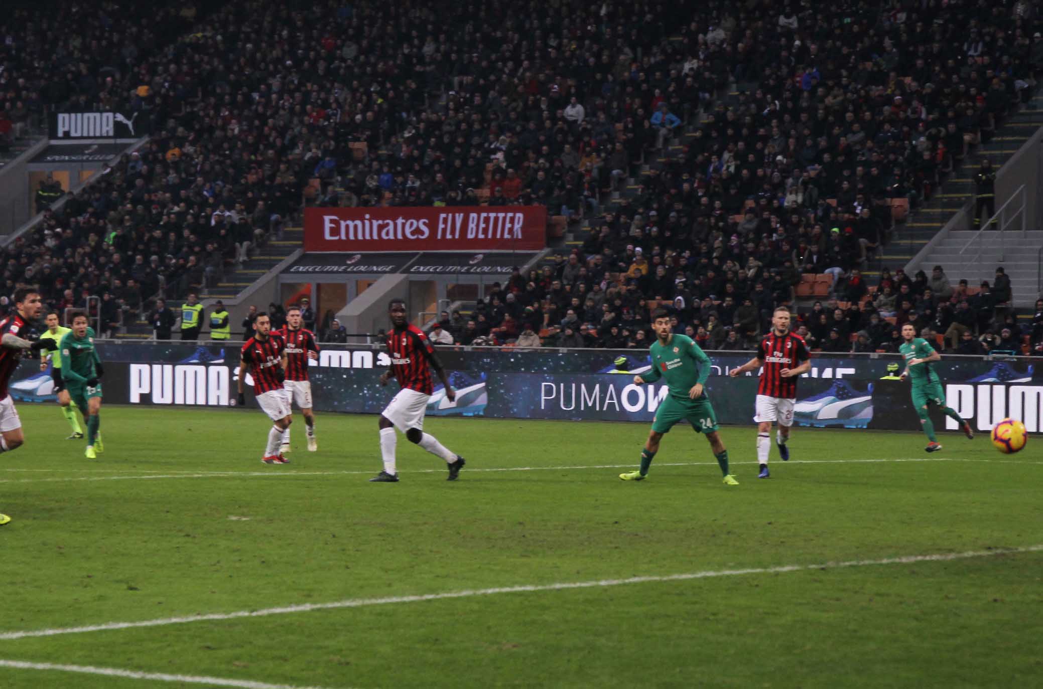 FEDERICO CHIESA GOAL 1-0 Milano 22 /12 /, 2018- Campionato Serie A Tim 17 Giornata 2018-19 Milan / Fiorentina ph Alberto Mariani / SILPRESS