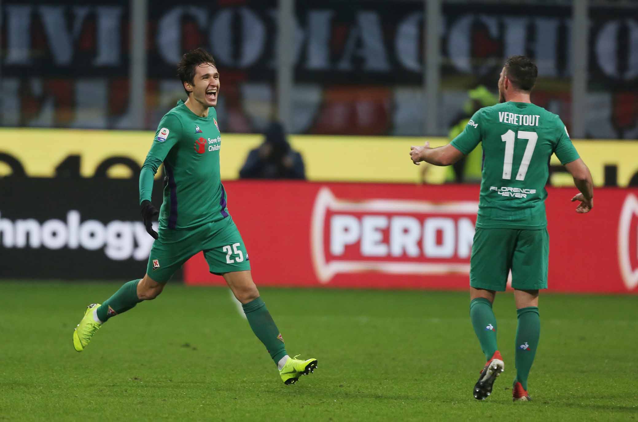 FEDERICO CHIESA Milano 22 /12 /, 2018- Campionato Serie A Tim 17 Giornata 2018-19 Milan / Fiorentina ph Alberto Mariani / SILPRESS