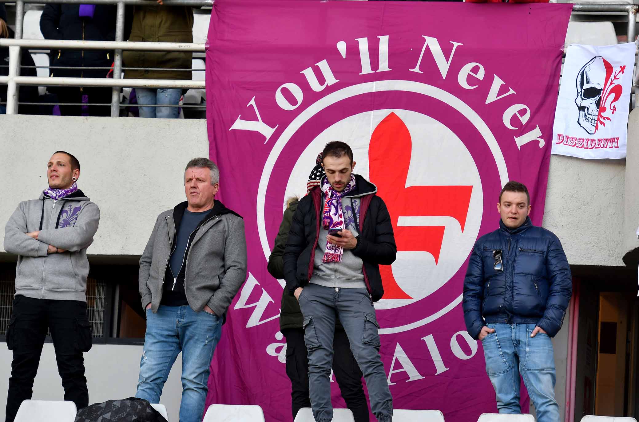 ph Marchisciano/SIL PRESS Torino 13-01-2019- Torino vs Fiorentina TIM CUP 2018-2019 nella foto: tifosi fiorentina