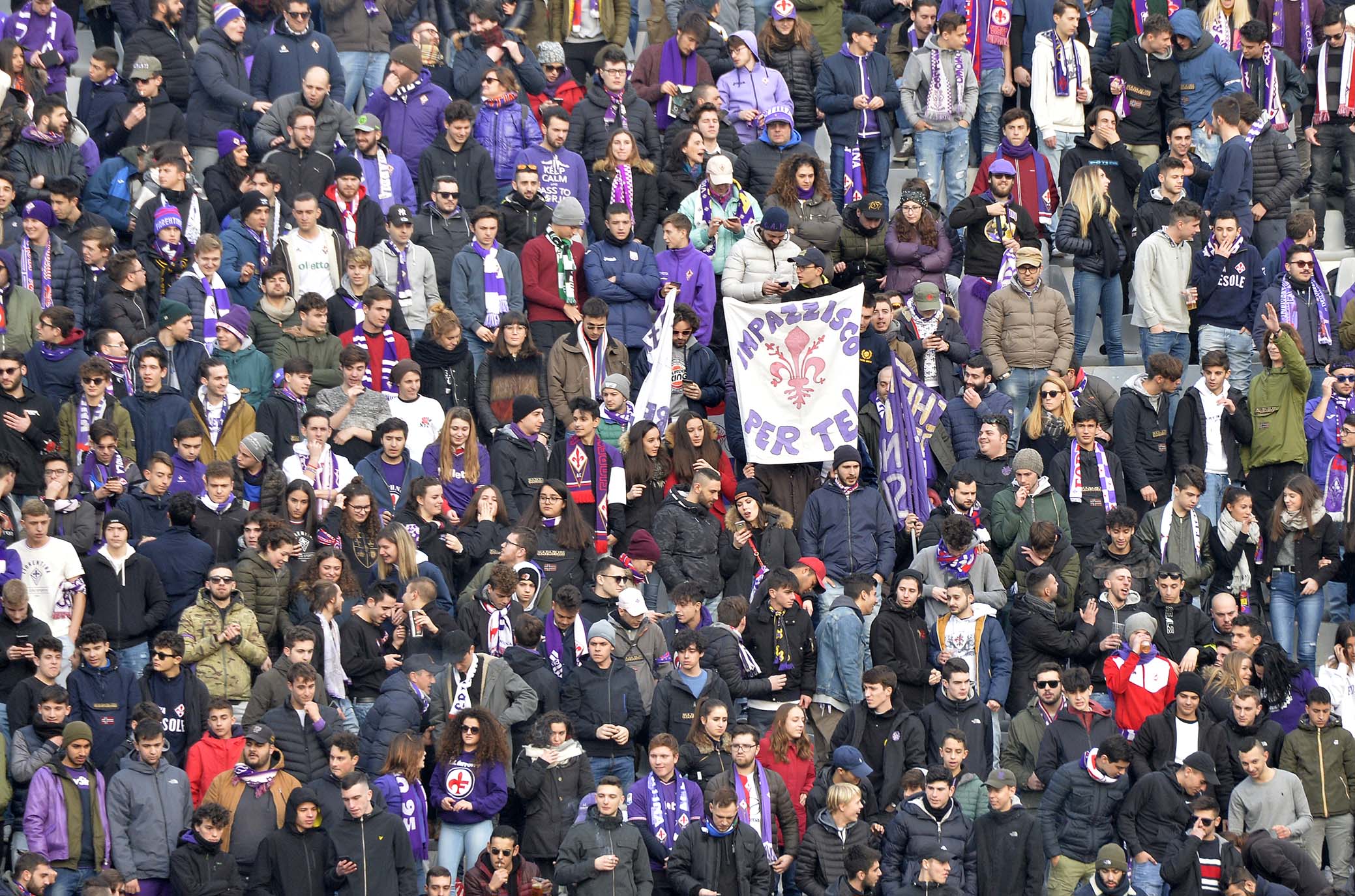 FIORENTINA-SAMPDORIA 20-01-2019 TIFOSI DELLA FIORENTINA. GALASSI SILVANO/SILPRESS