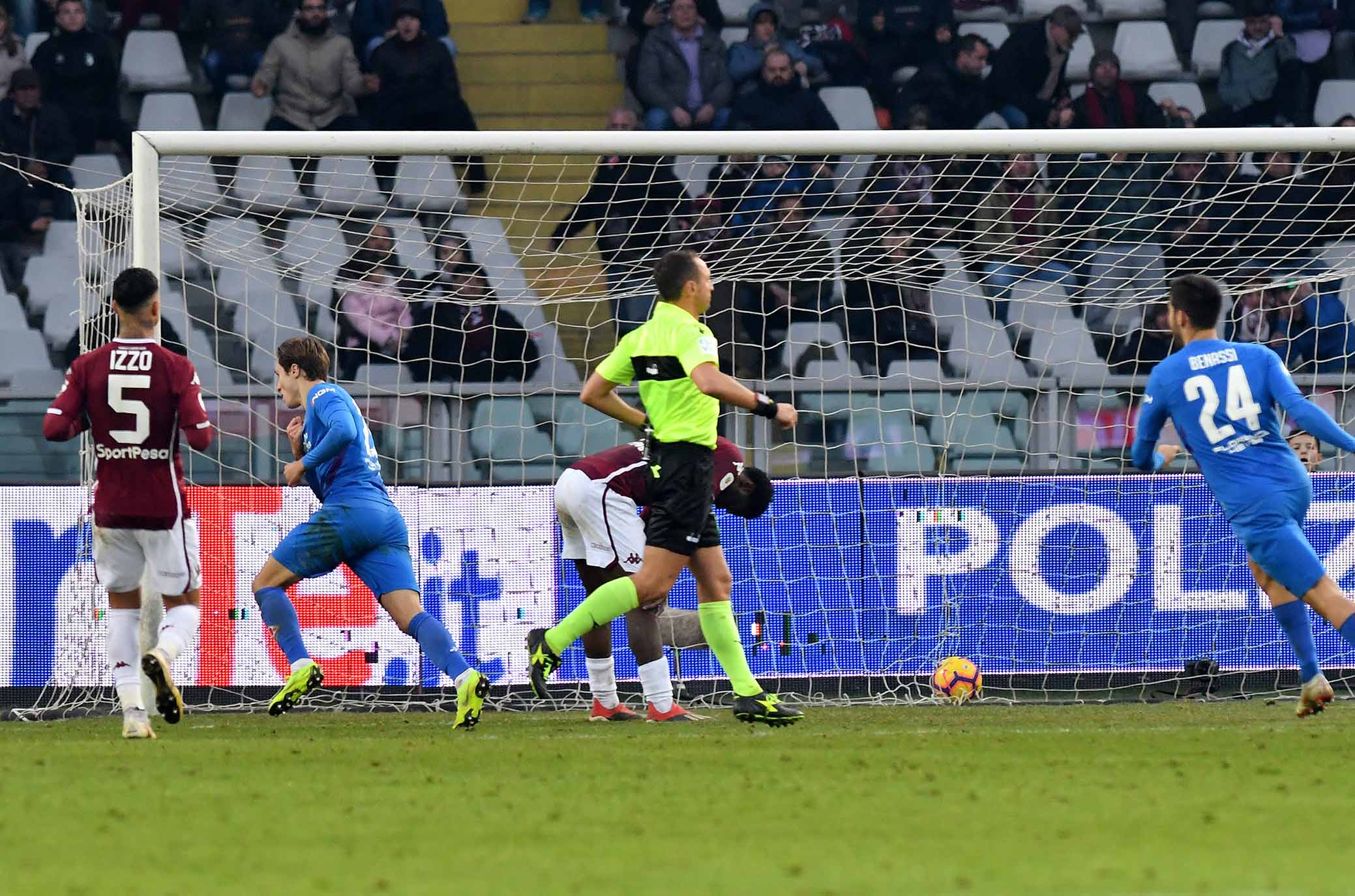 Marchisciano/SILPRESS Torino 13-01-2019- Torino vs Fiorentina TIM CUP 2018-2019 nella foto: federico chiesa-azione del gol