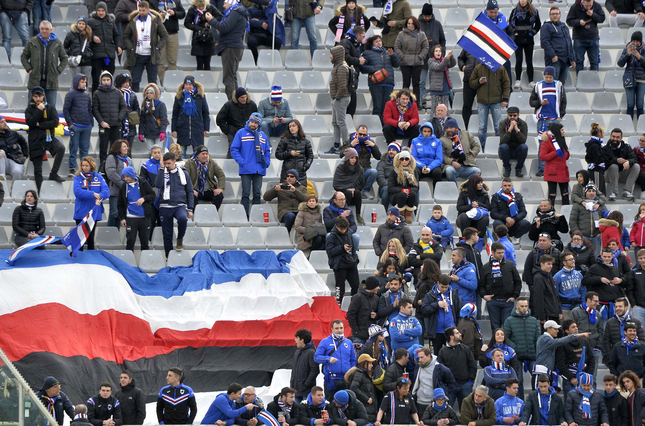 FIORENTINA-SAMPDORIA 20-01-2019 TIFOSI DORIANI. GALASSI SILVANO/SILPRESS