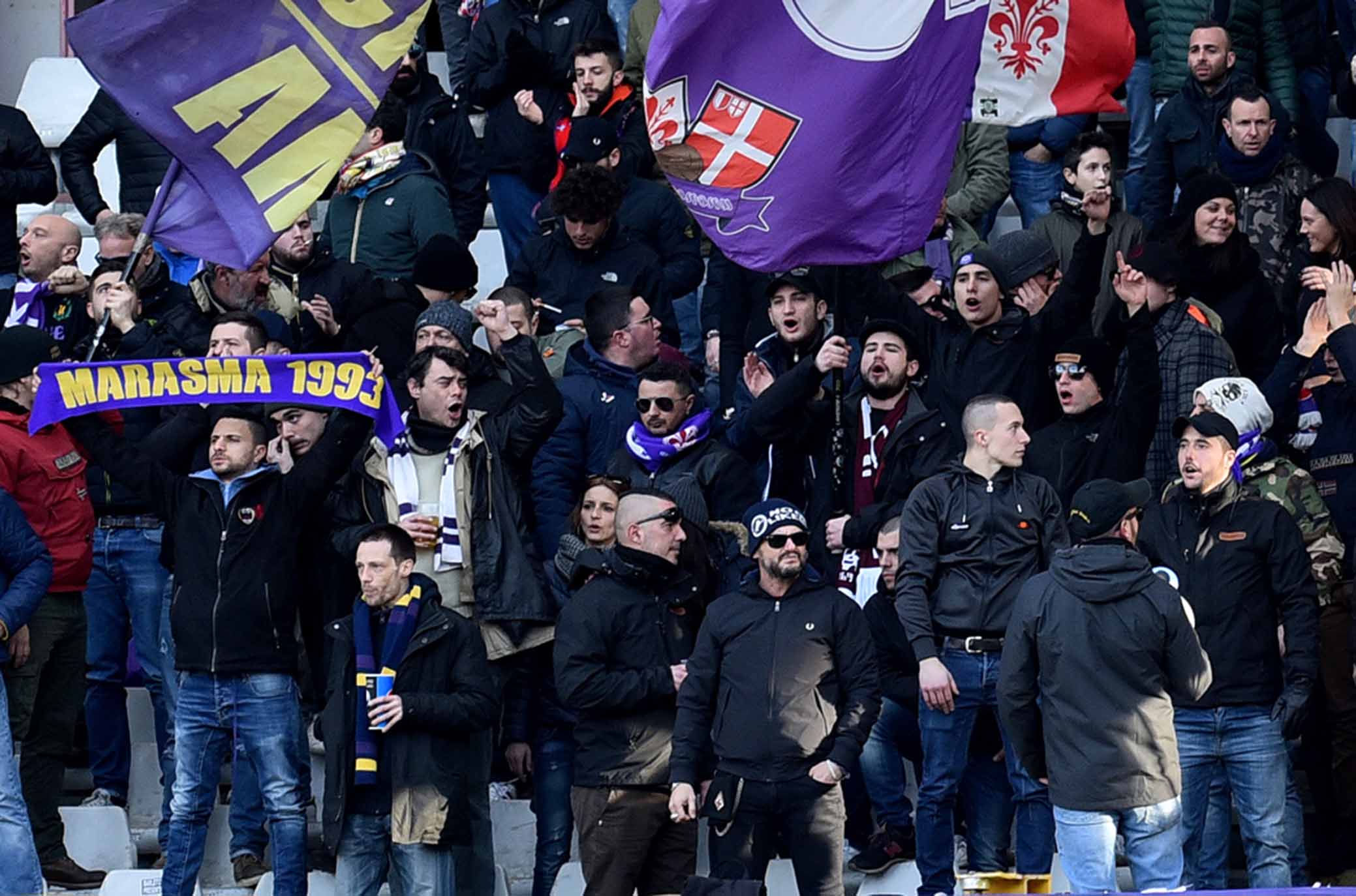 ph Marchisciano/SIL PRESS Torino 13-01-2019- Torino vs Fiorentina TIM CUP 2018-2019 nella foto: tifosi fiorentina
