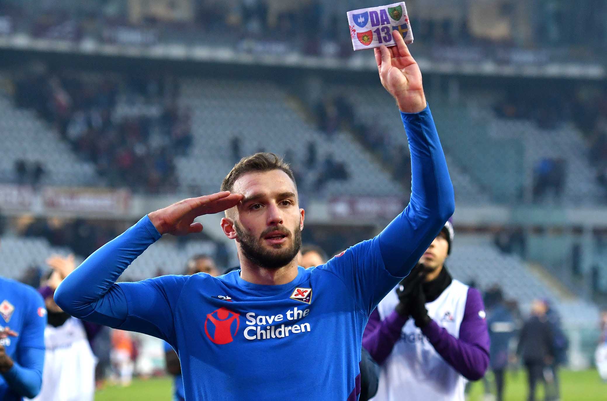 Marchisciano/SILPRESS Torino 13-01-2019- Torino vs Fiorentina TIM CUP 2018-2019 nella foto: german pezzella-saluto a fine partita