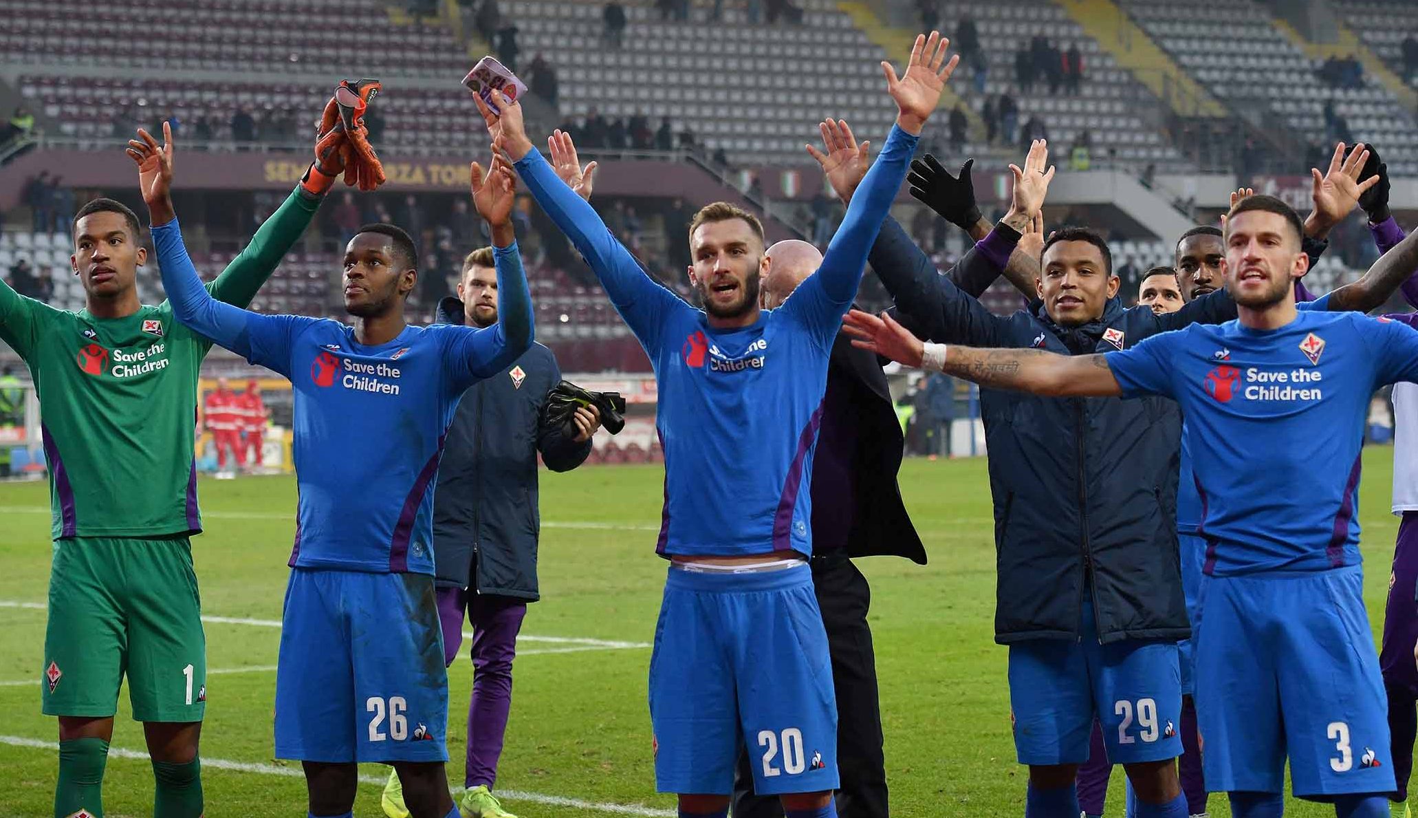 Marchisciano/SILPRESS Torino 13-01-2019- Torino vs Fiorentina TIM CUP 2018-2019 nella foto: fiorentina a fine partita