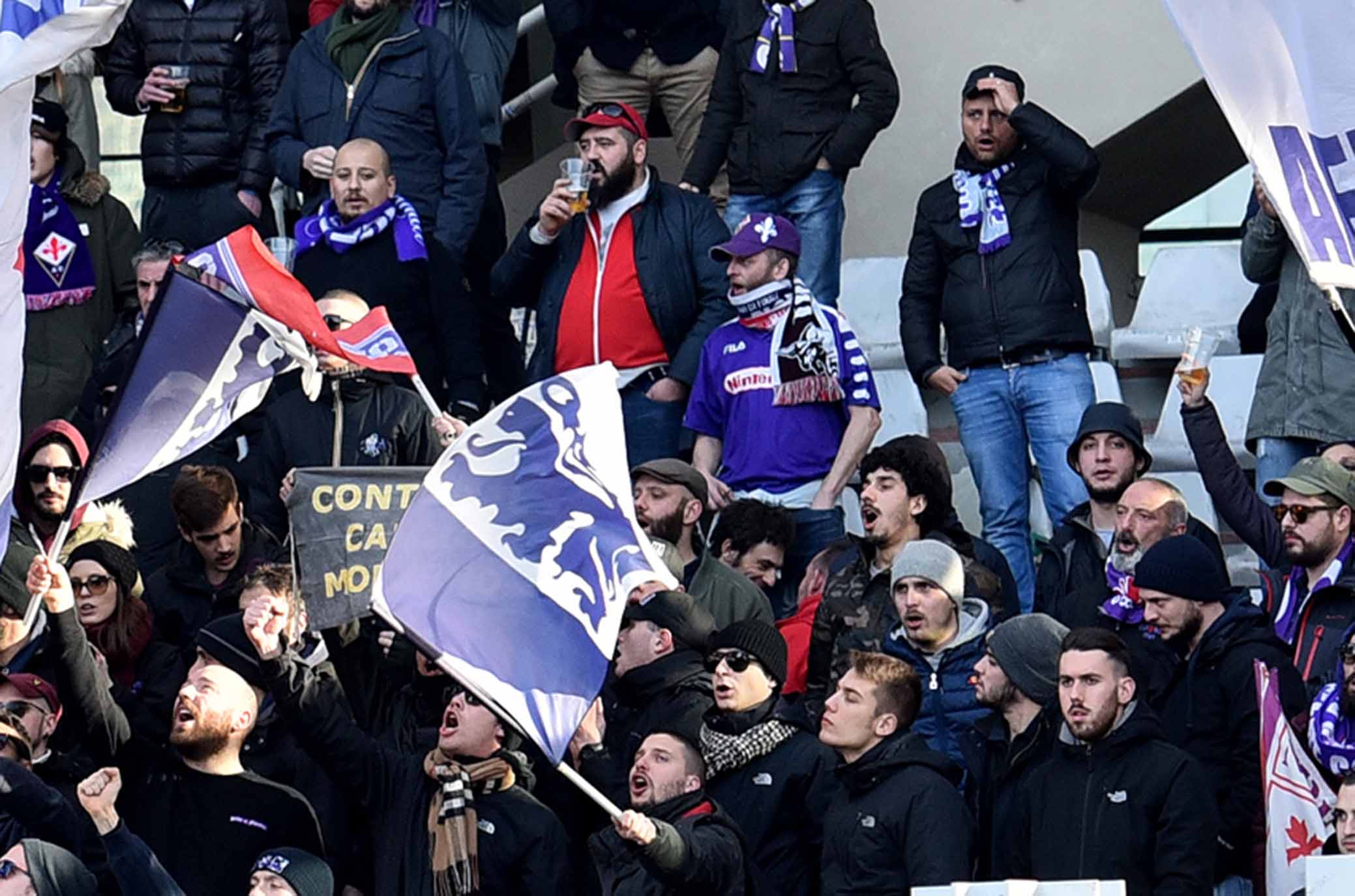 ph Marchisciano/SIL PRESS Torino 13-01-2019- Torino vs Fiorentina TIM CUP 2018-2019 nella foto: tifosi fiorentina