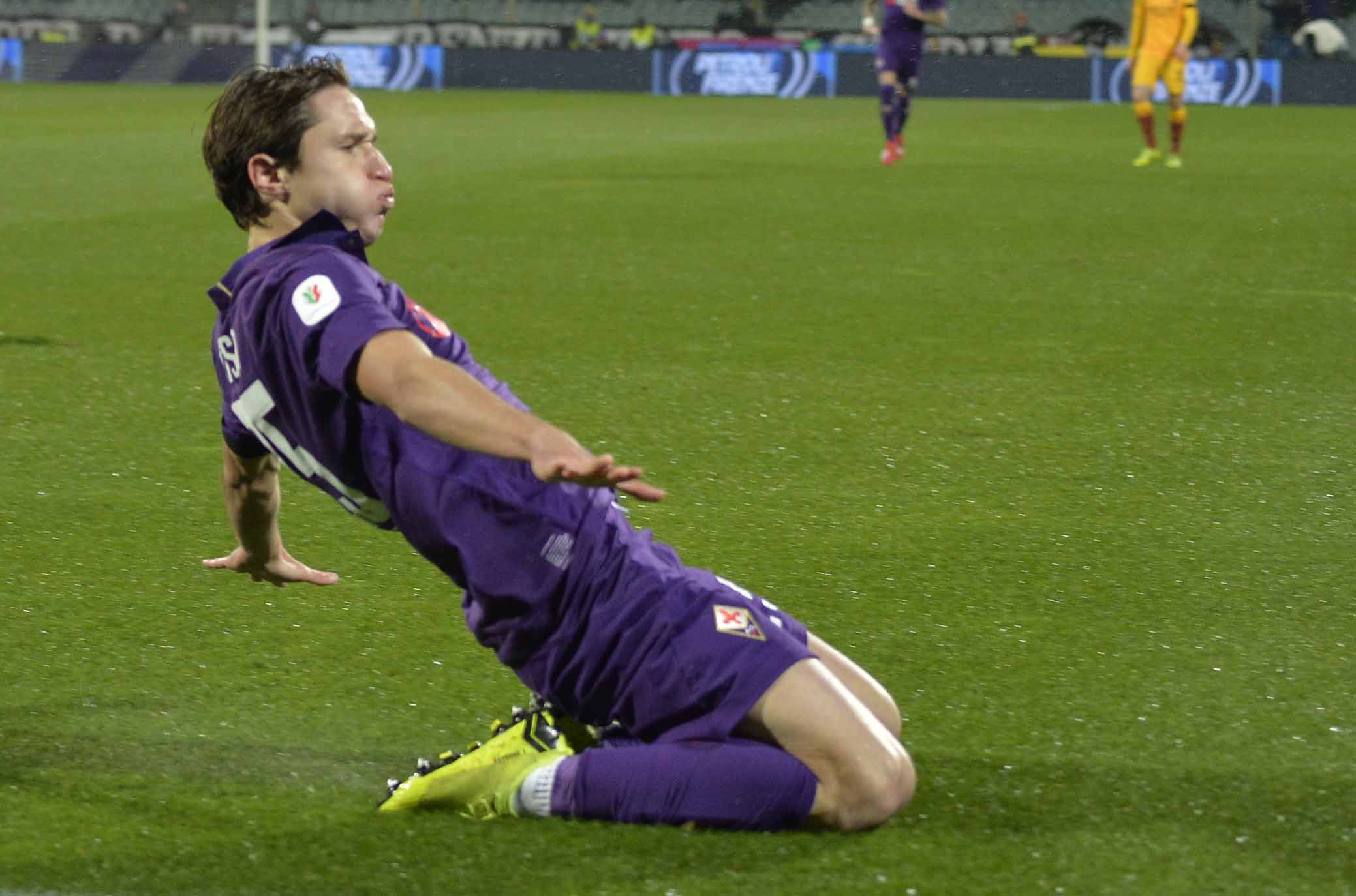 FIORENTINA-ROMA COPPA ITALIA 30-01-2019 ESULTANZA DI FEDERICO CHIESA. GALASSI SILVANO/SILPRESS