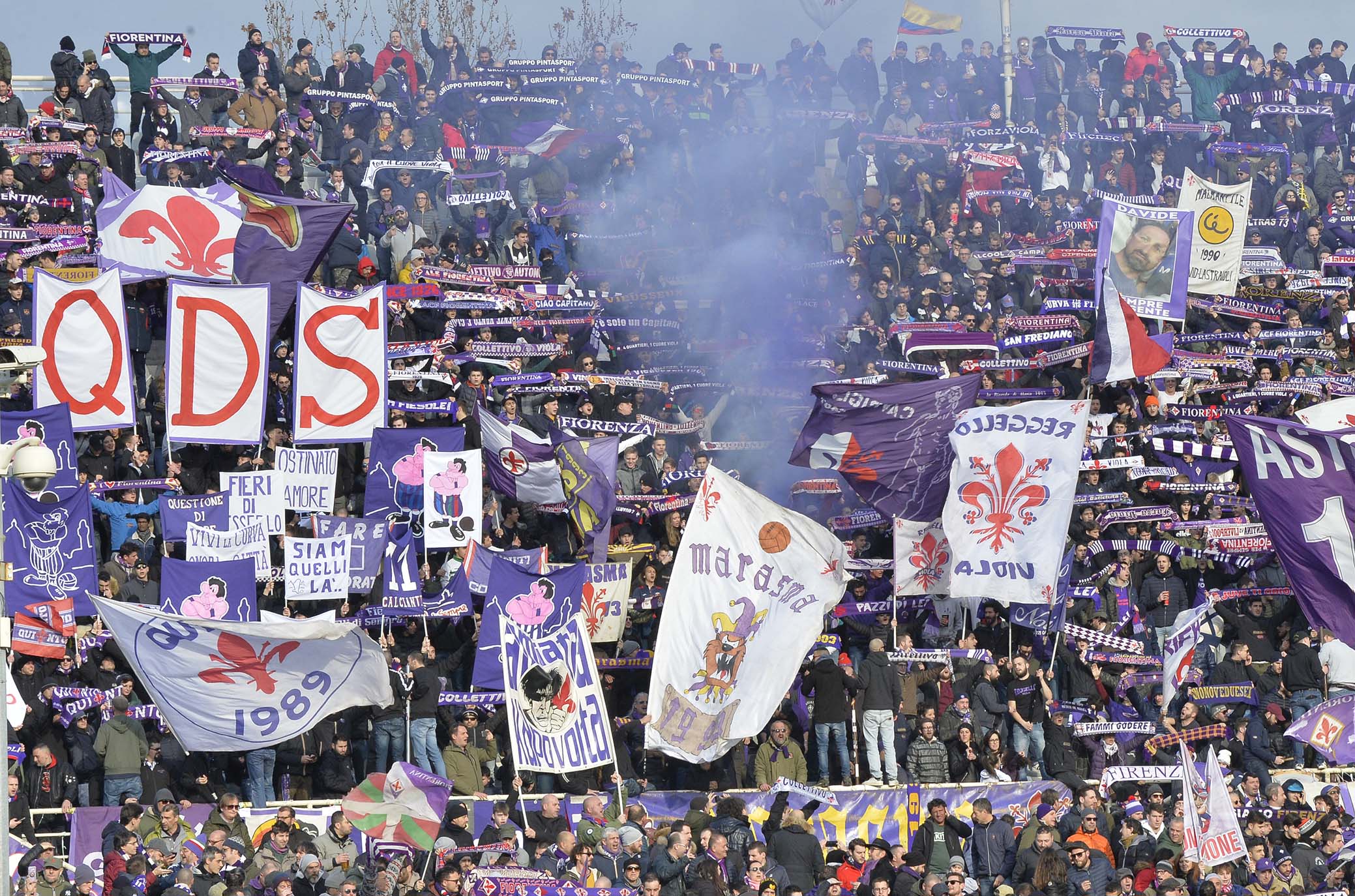 FIORENTINA-SAMPDORIA 20-01-2019 TIFOSI DELLA FIORENTINA. GALASSI SILVANO/SILPRESS