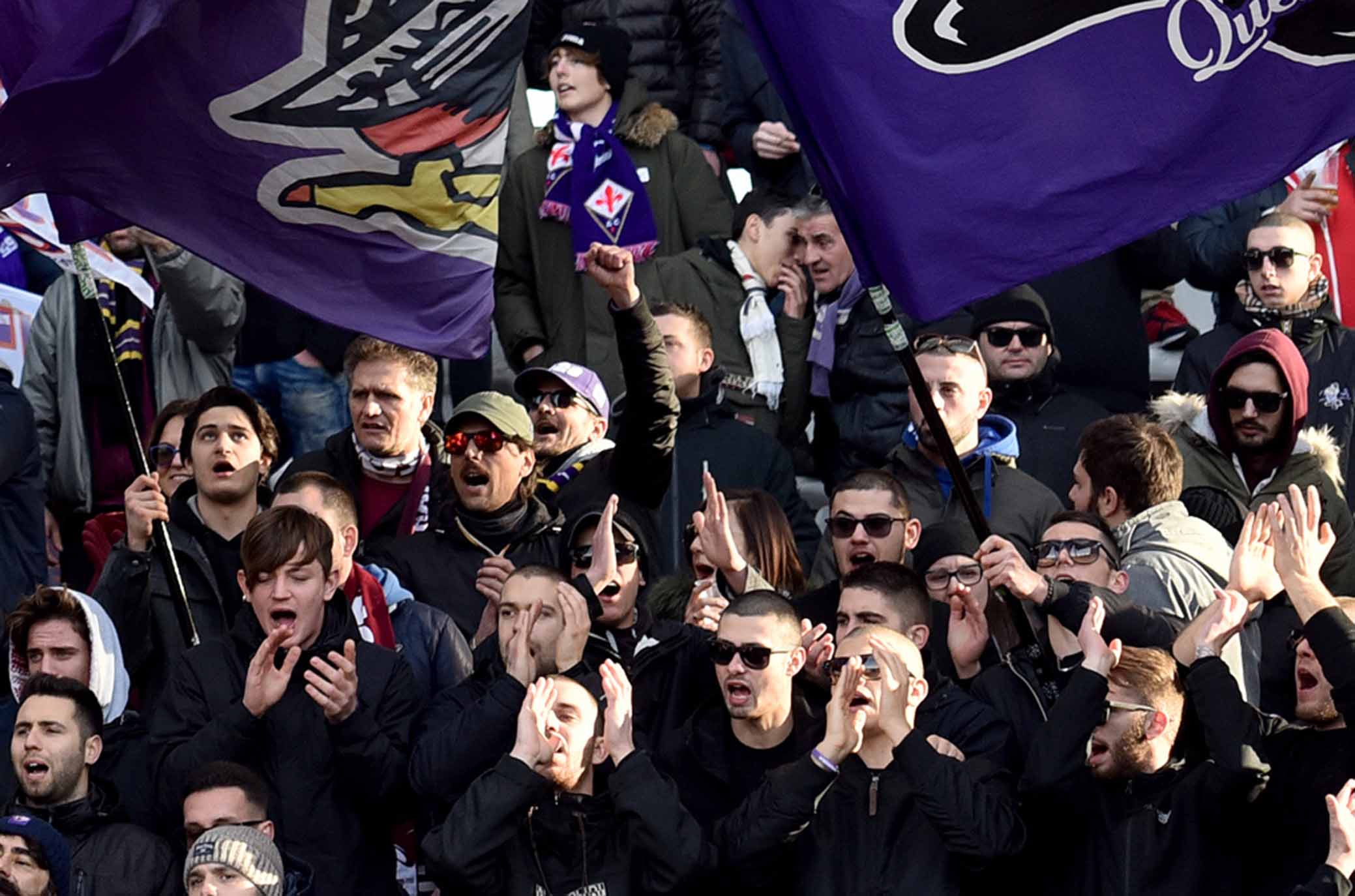 ph Marchisciano/SIL PRESS Torino 13-01-2019- Torino vs Fiorentina TIM CUP 2018-2019 nella foto: tifosi fiorentina