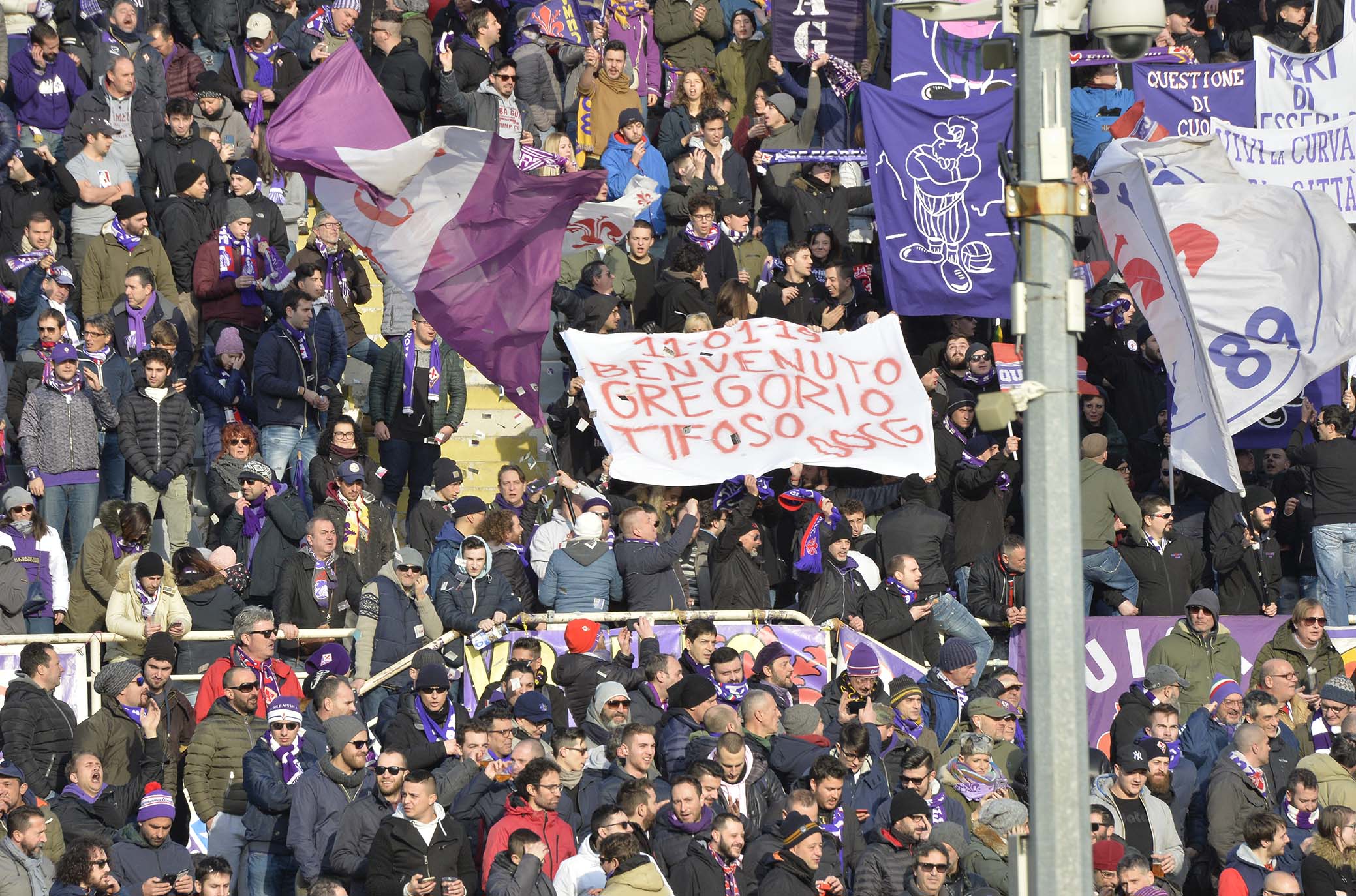 FIORENTINA-SAMPDORIA 20-01-2019 TIFOSI DELLA FIORENTINA. GALASSI SILVANO/SILPRESS